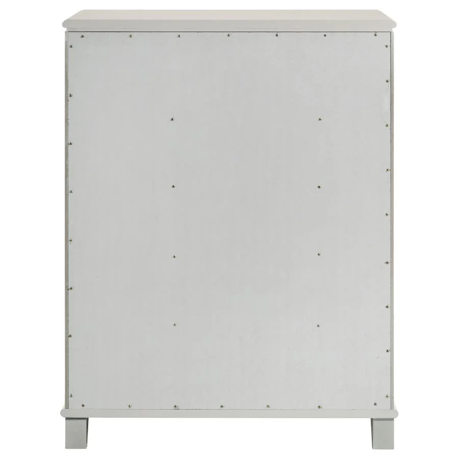 Olivia - 5-Drawer Bedroom Chest Of Drawers - Pearl White - Image 7