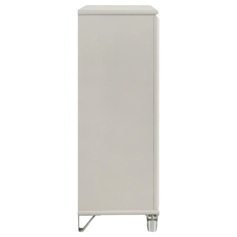 Olivia - 5-Drawer Bedroom Chest Of Drawers - Pearl White - Image 9