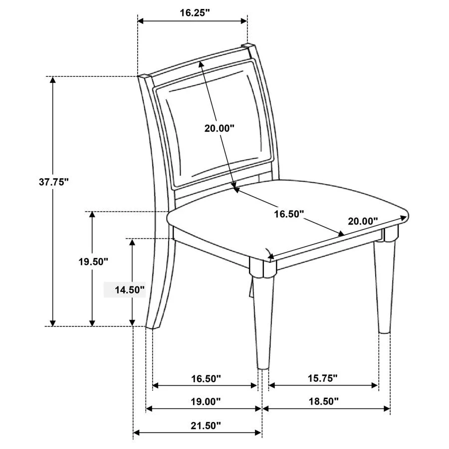 Onslow - Upholstered Dining Side Chair (Set of 2) - Dark Brown - Image 13