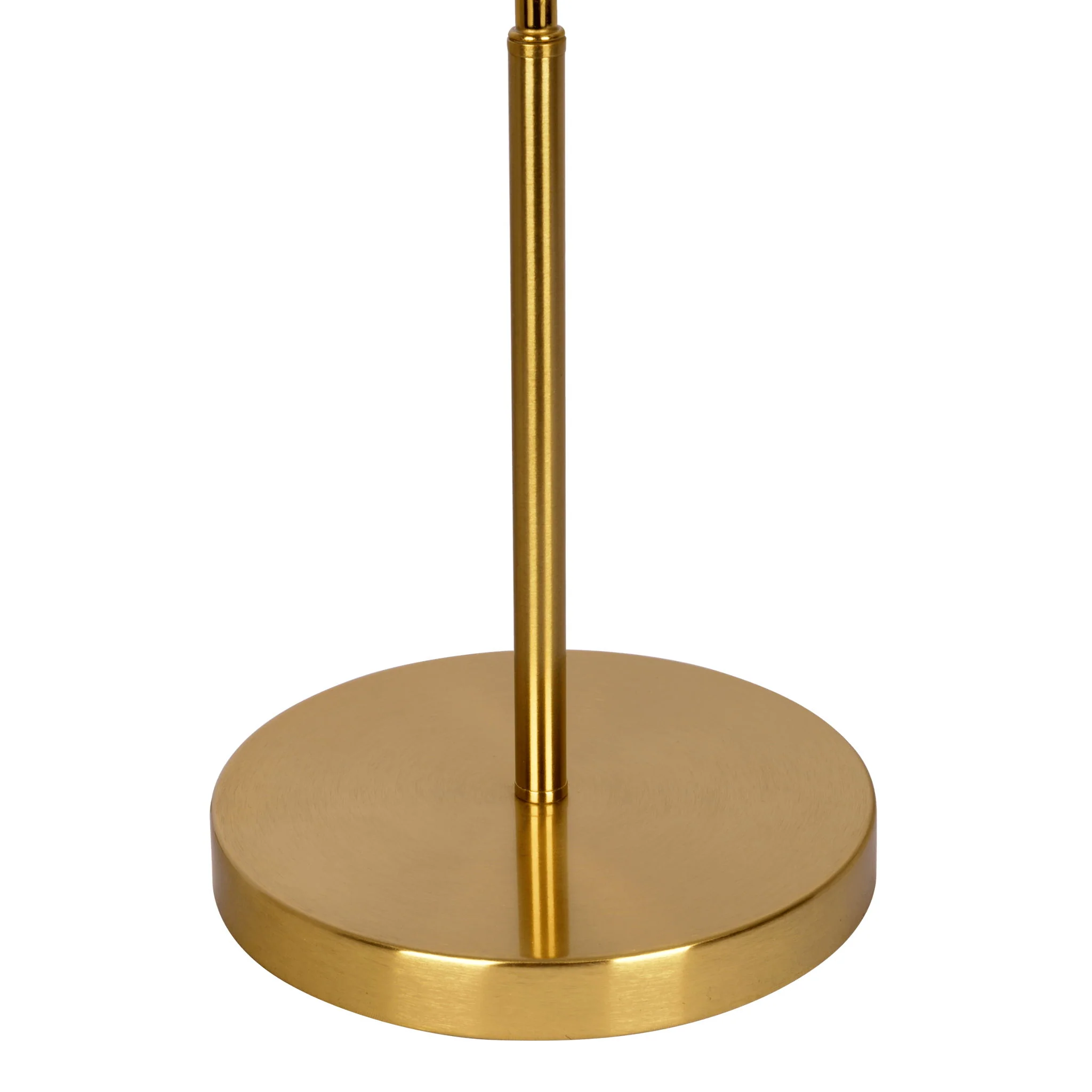 Ornate - Ring Base Curved Table Lamp With Triangle Drum Shade - Gold / White - Image 2