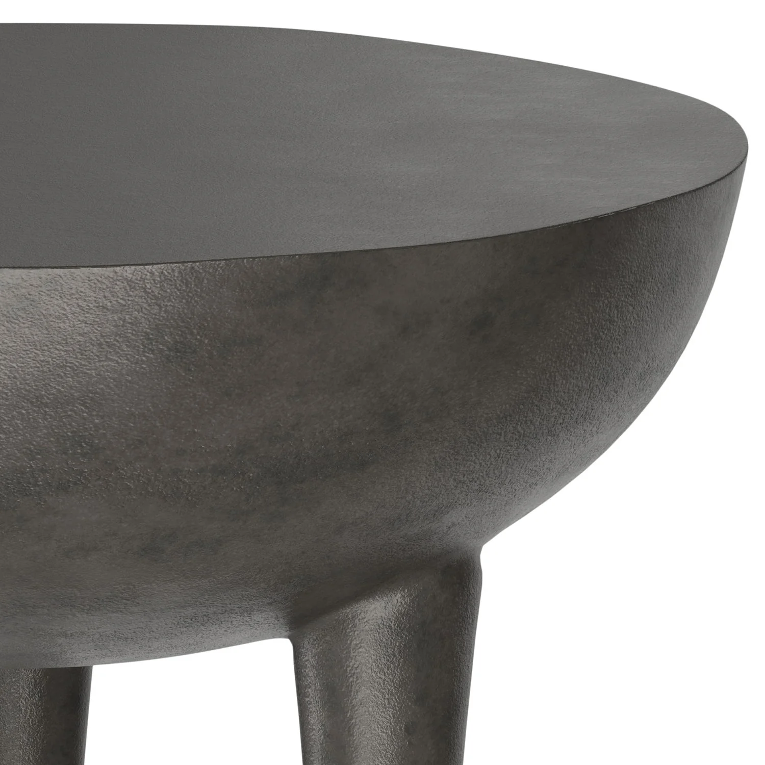 Otto - Cast Aluminum Side Table - Black - Image 3