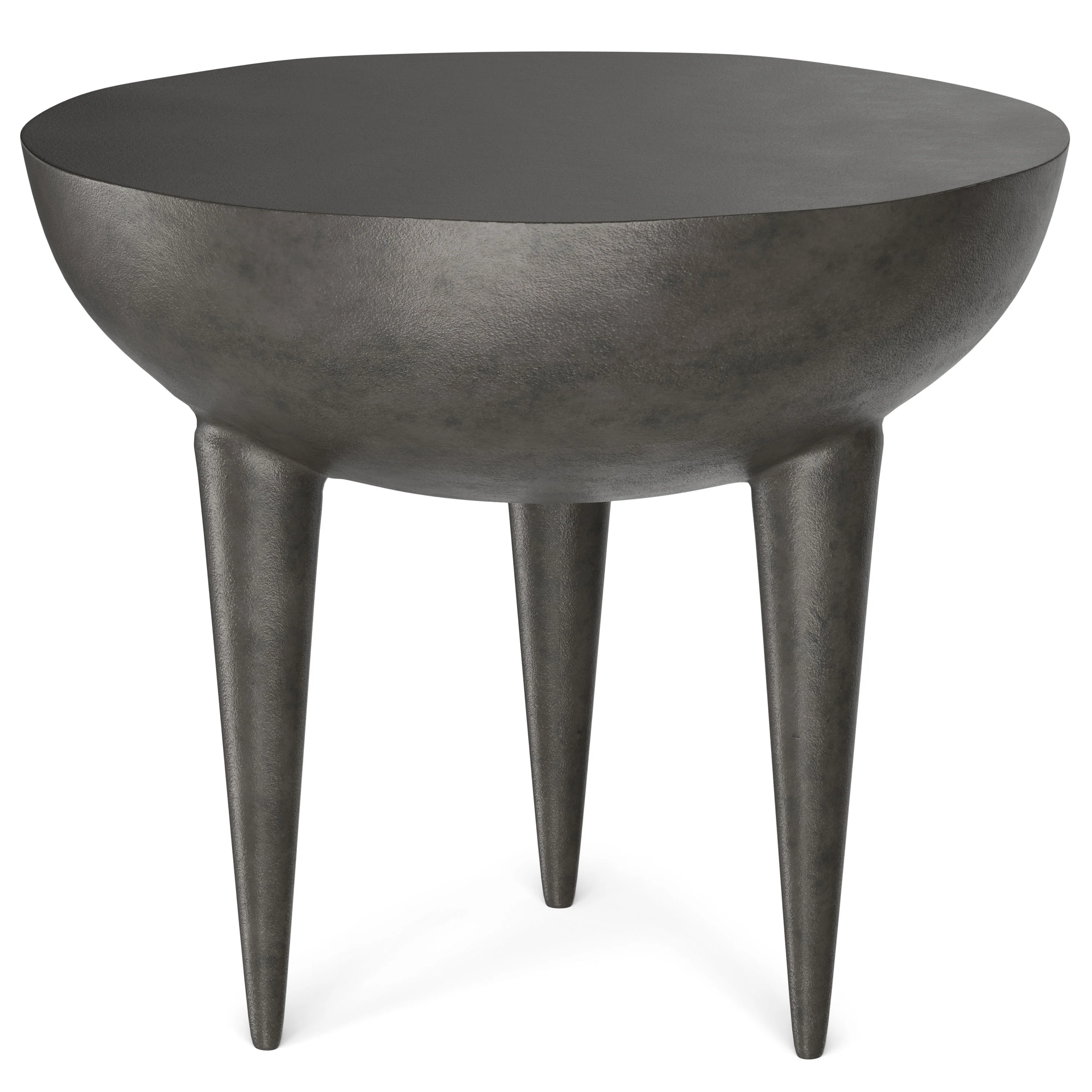 Otto - Cast Aluminum Side Table - Black - Image 6