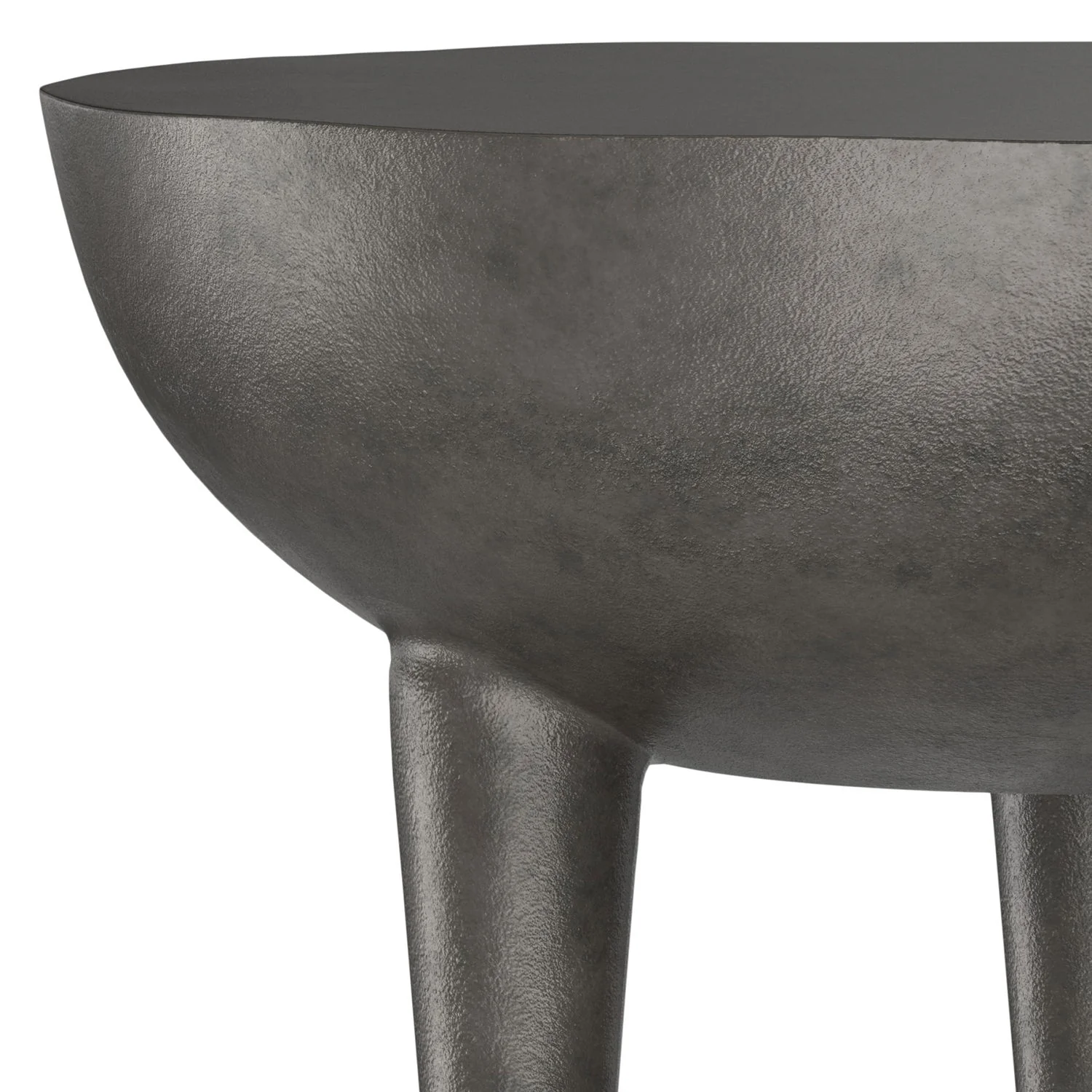 Otto - Cast Aluminum Side Table - Black - Image 7