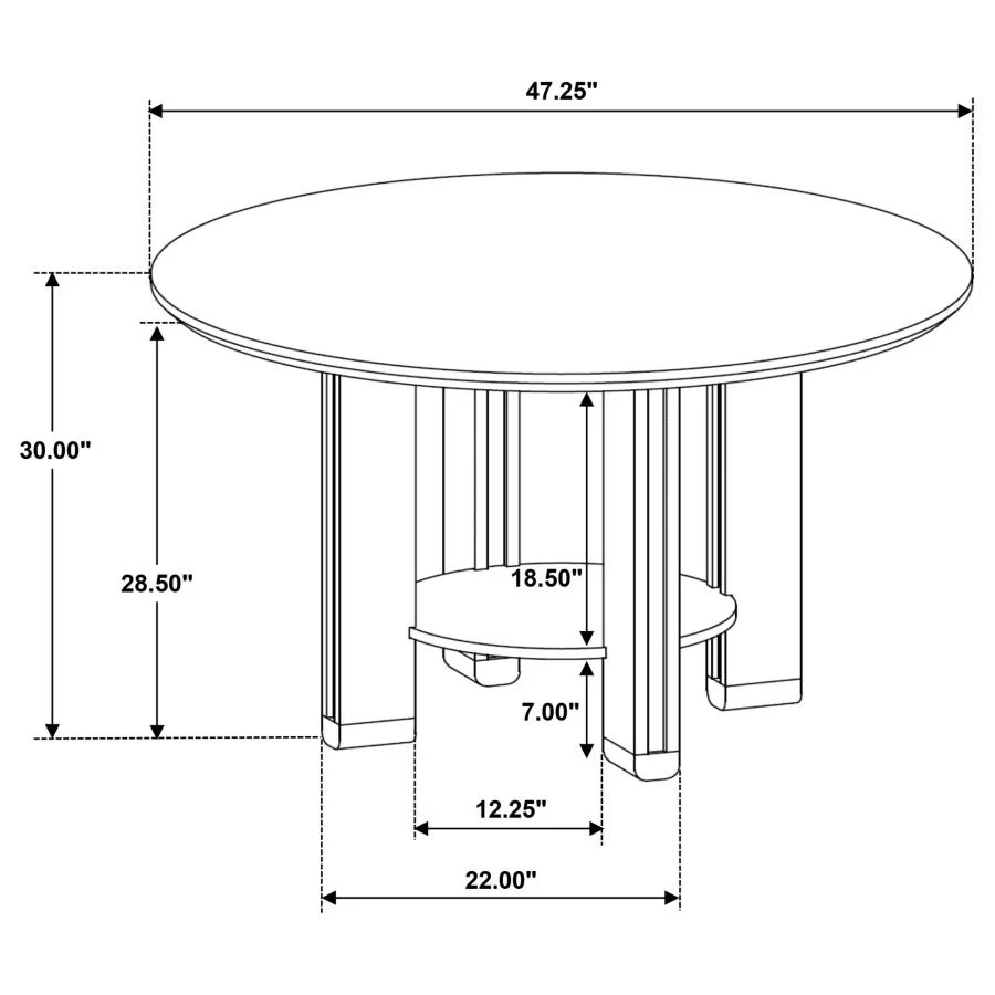 Ottowa - Round Dining Table - Image 13