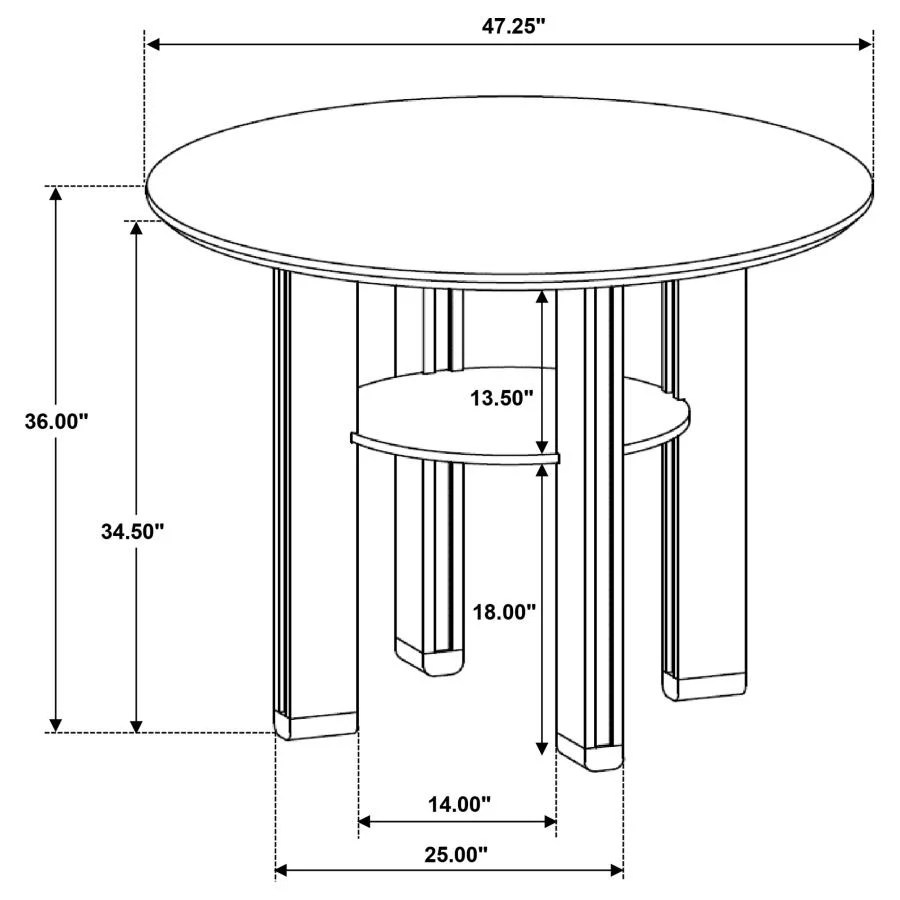 Ottowa - Round Dining Table - Image 14