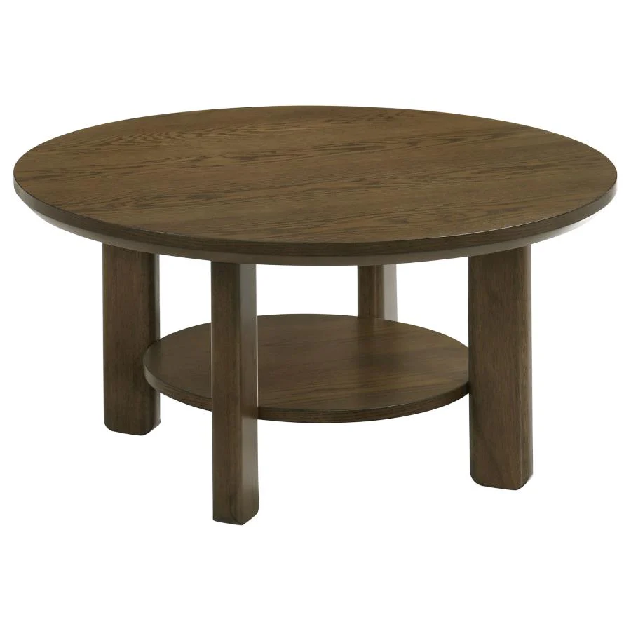 Ottowa - Round Wood Coffee Table Set - Image 24