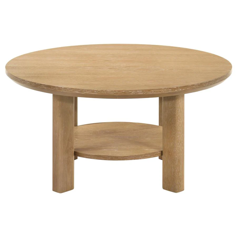 Ottowa - Round Wood Coffee Table Set - Image 25