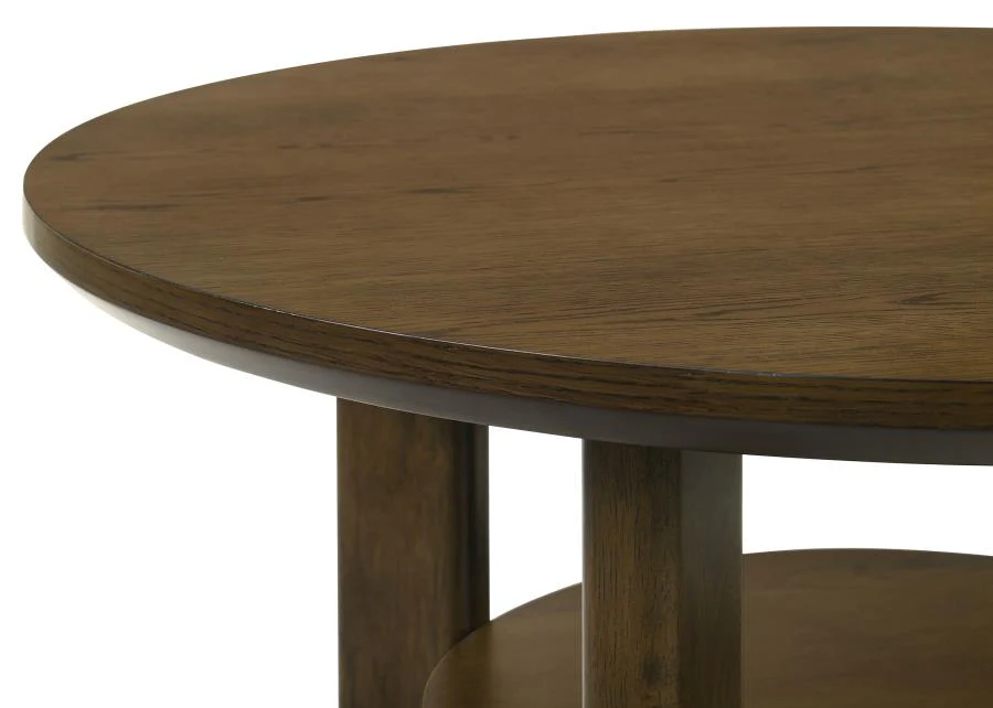 Ottowa - Round Wood Coffee Table Set - Image 36
