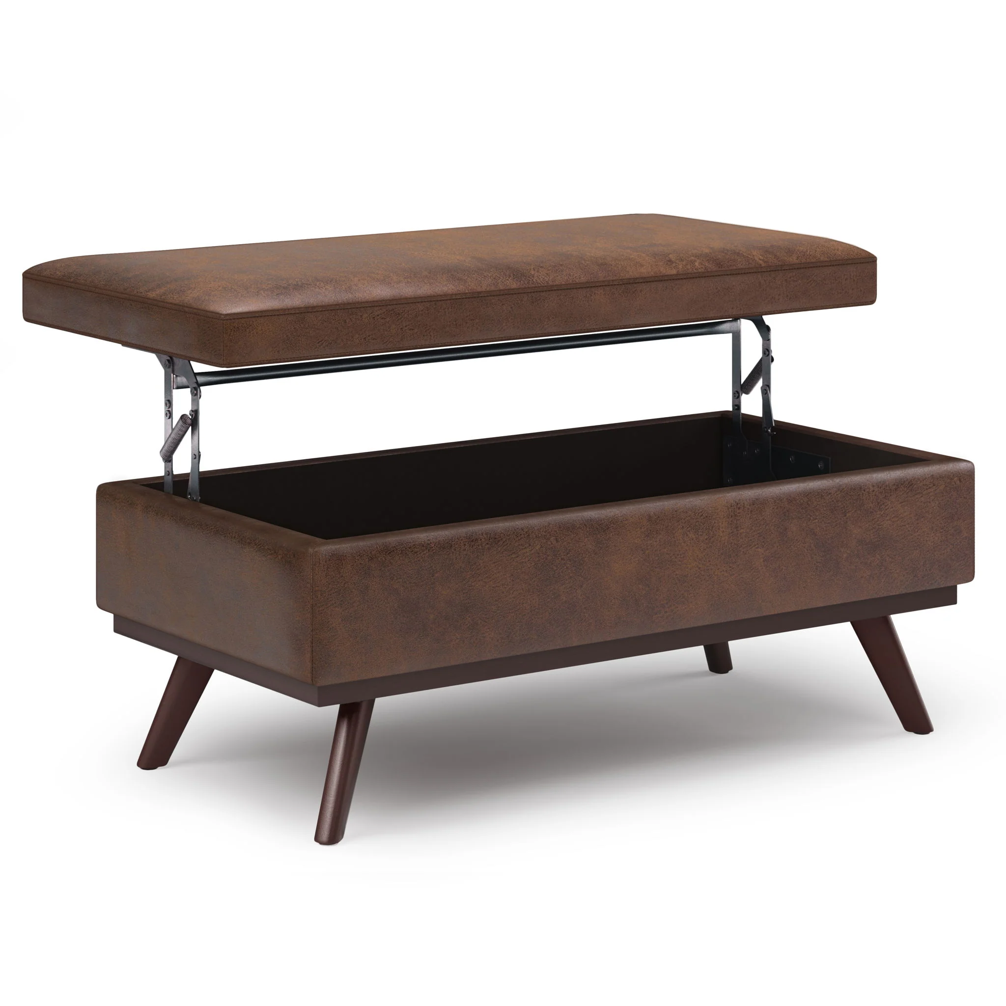 Owen - Lift Top Large Coffee Table Storage Ottoman, Mid Century Style - Image 17