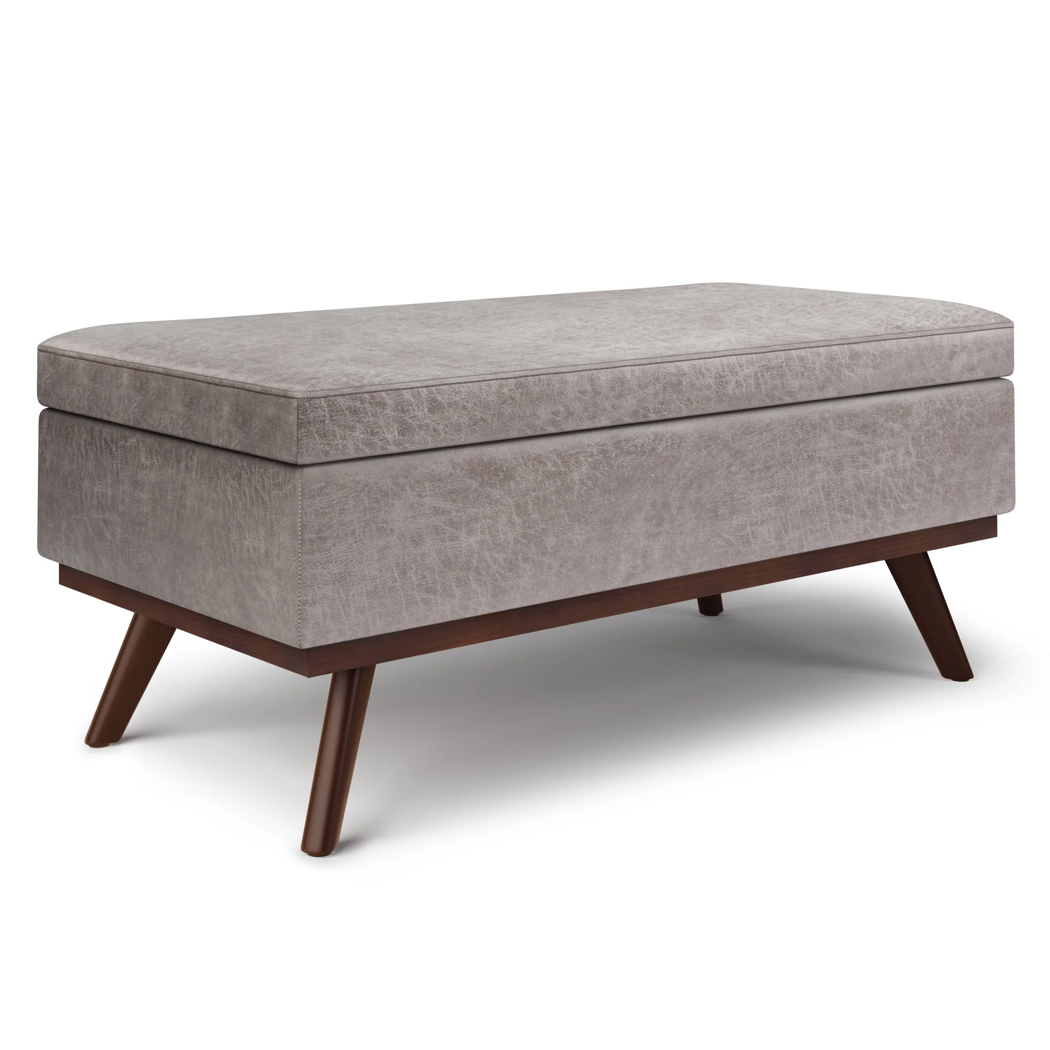 Owen - Lift Top Large Coffee Table Storage Ottoman, Mid Century Style - Image 2