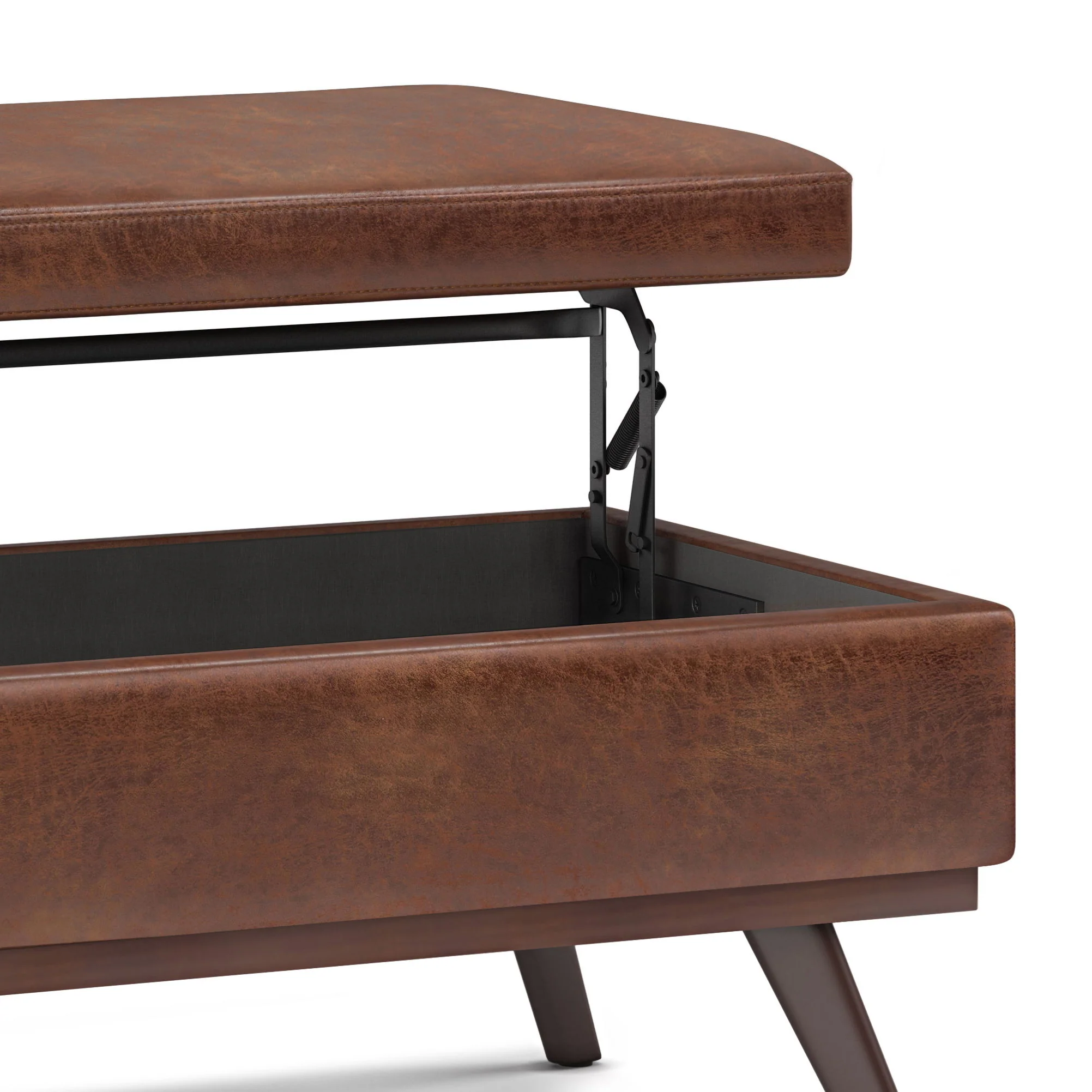 Owen - Lift Top Large Coffee Table Storage Ottoman, Mid Century Style - Image 22