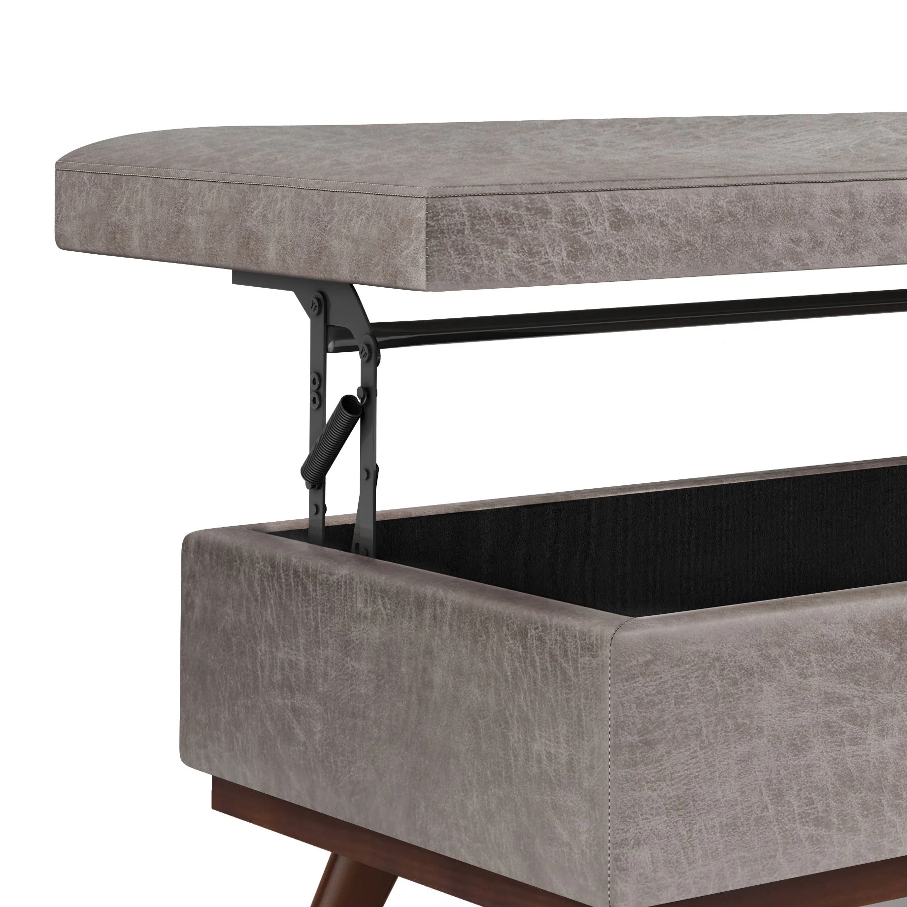 Owen - Lift Top Large Coffee Table Storage Ottoman, Mid Century Style - Image 25