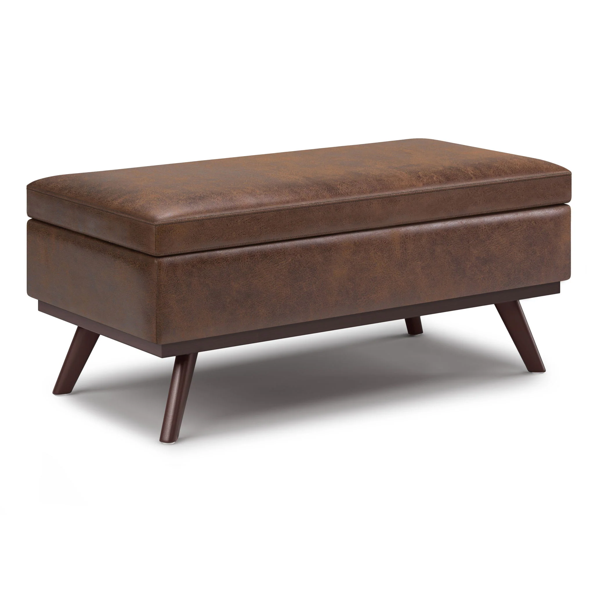 Owen - Lift Top Large Coffee Table Storage Ottoman, Mid Century Style - Image 4