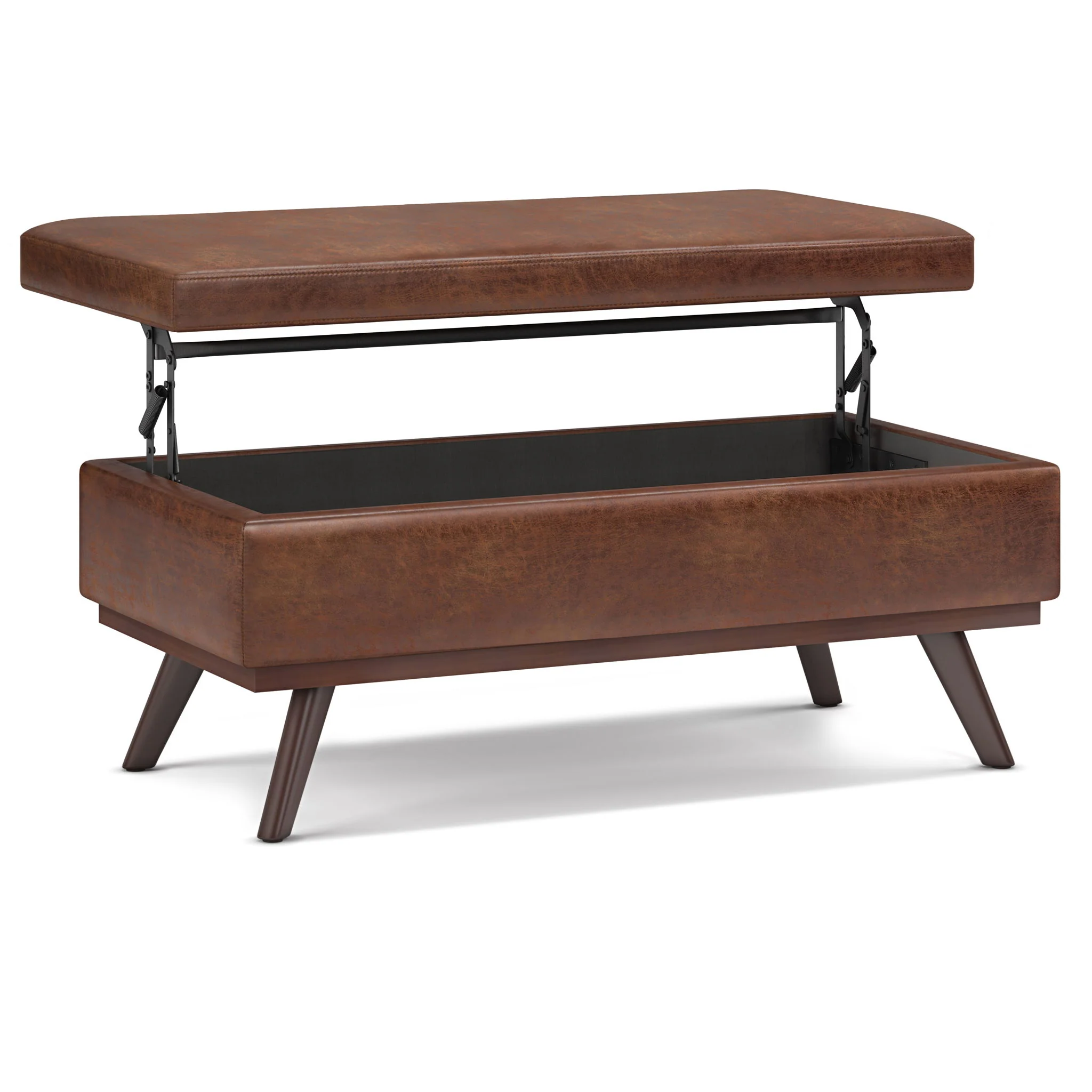 Owen - Lift Top Large Coffee Table Storage Ottoman, Mid Century Style - Image 6
