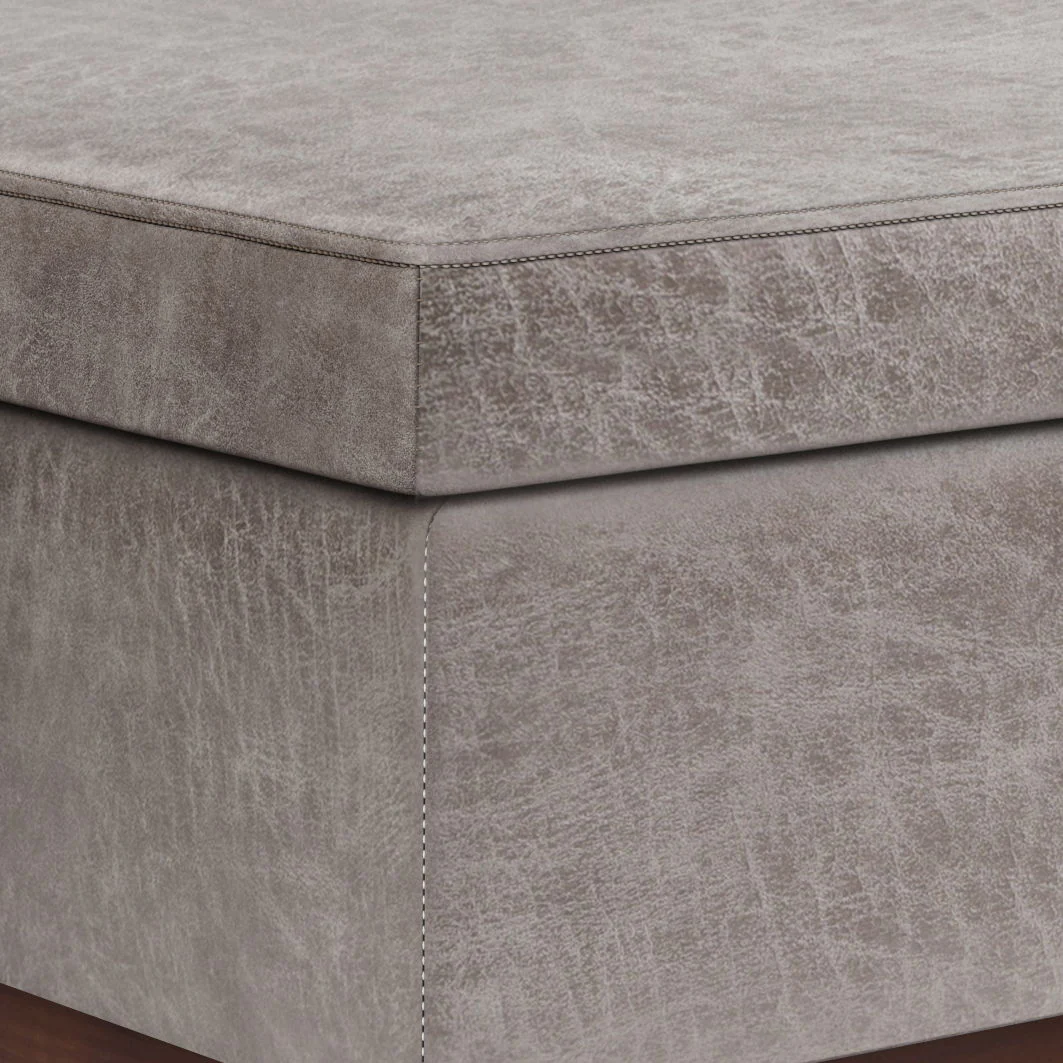 Owen - Lift Top Large Coffee Table Storage Ottoman, Mid Century Style - Image 7