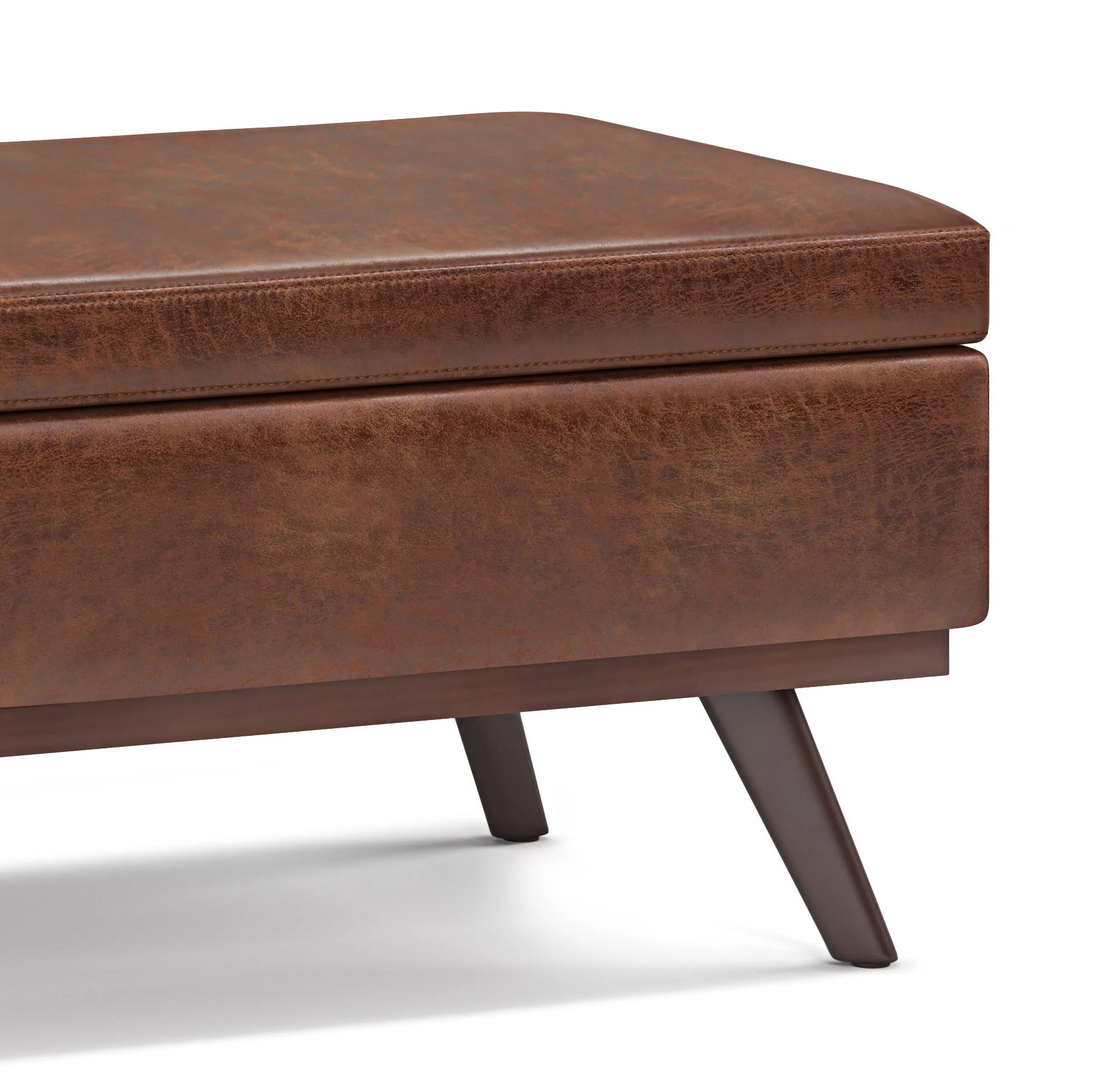 Owen - Lift Top Large Coffee Table Storage Ottoman, Mid Century Style - Image 9