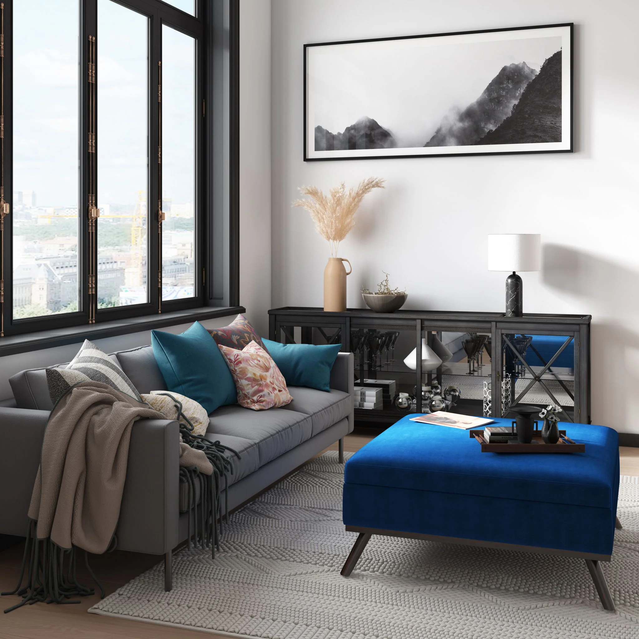 Owen - Multifunctional Square Coffee Table Storage Ottoman - Image 51