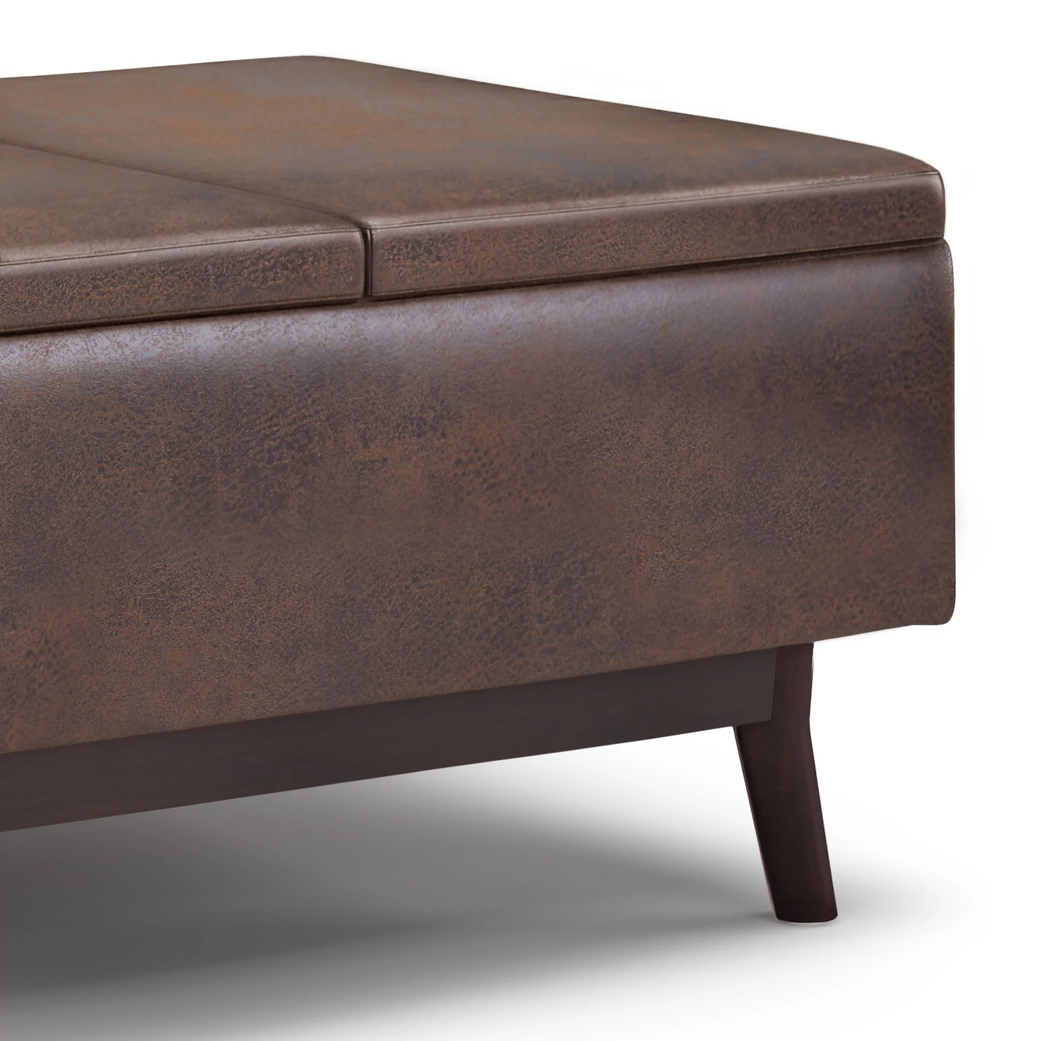 Owen - Tray Top Small Coffee Table Upholstered Storage Ottoman - Image 11