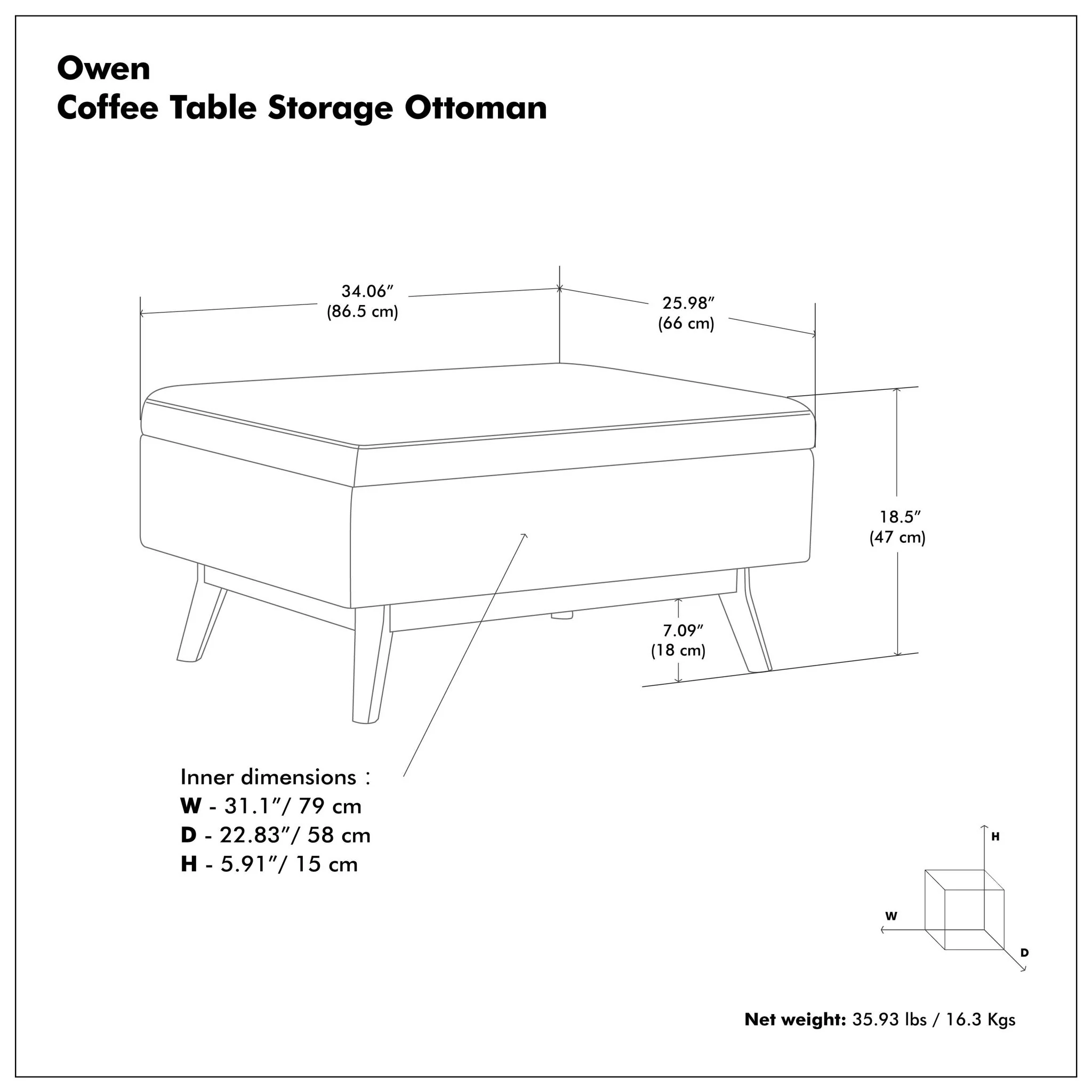 Owen - Upholstered Rectangular Storage Ottoman - Image 101