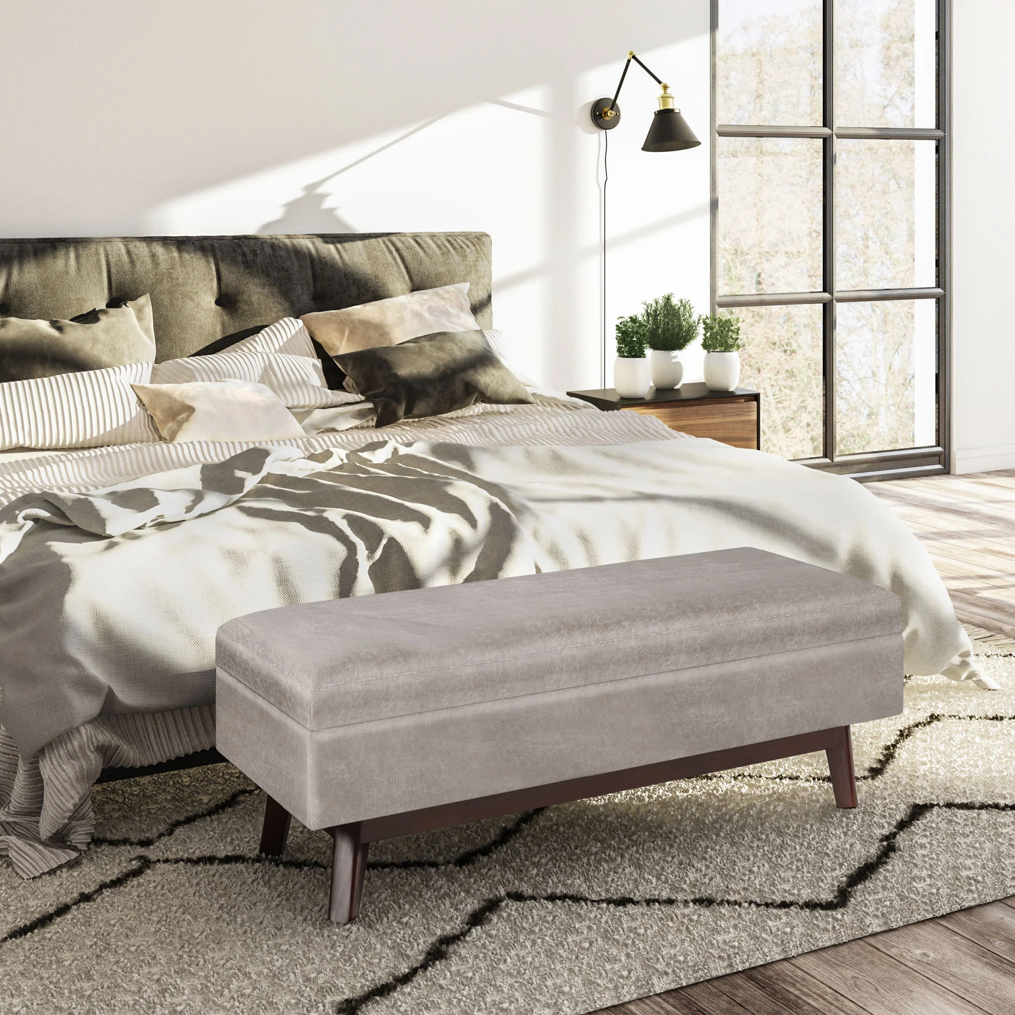 Owen - Upholstered Rectangular Storage Ottoman - Image 30