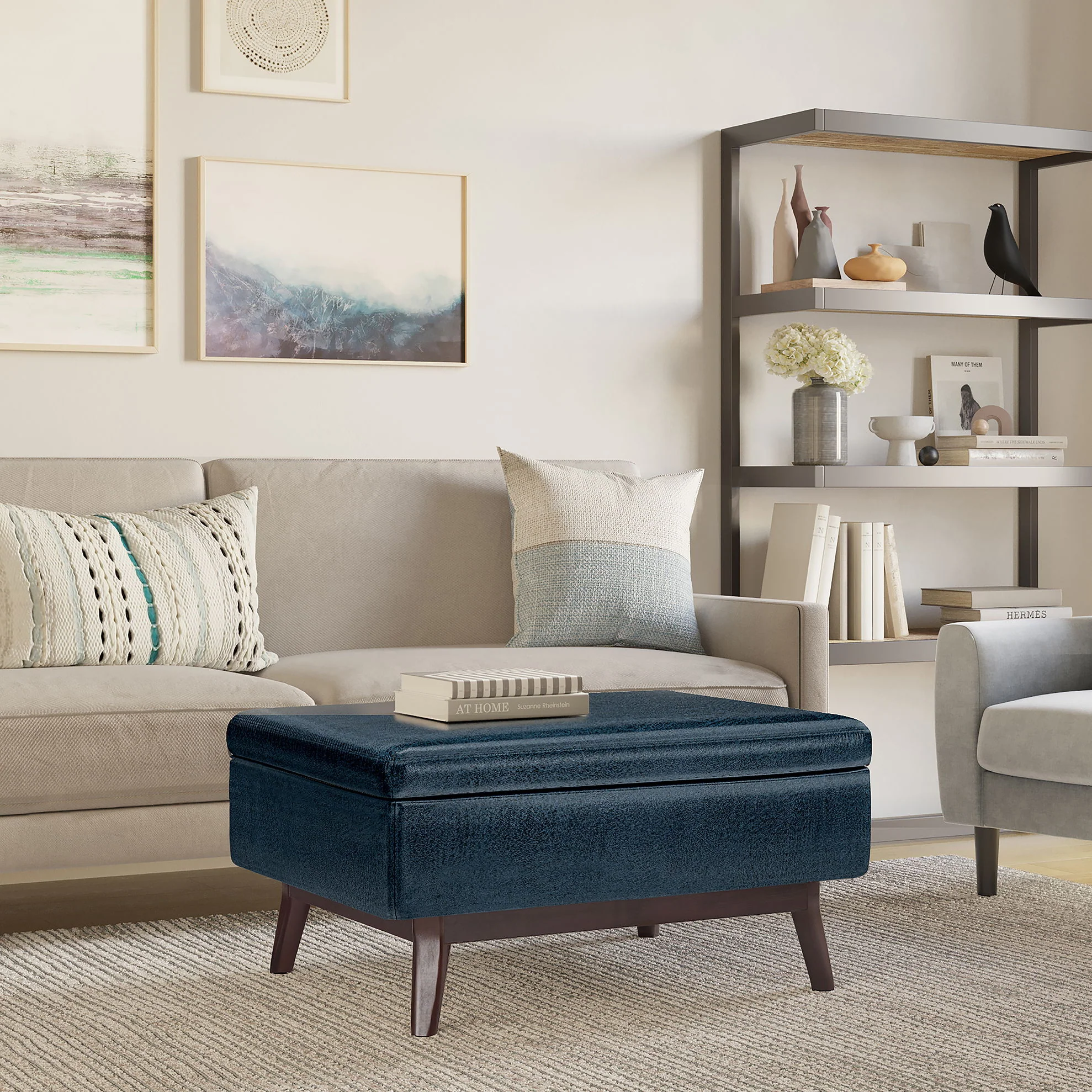 Owen - Upholstered Rectangular Storage Ottoman - Image 57