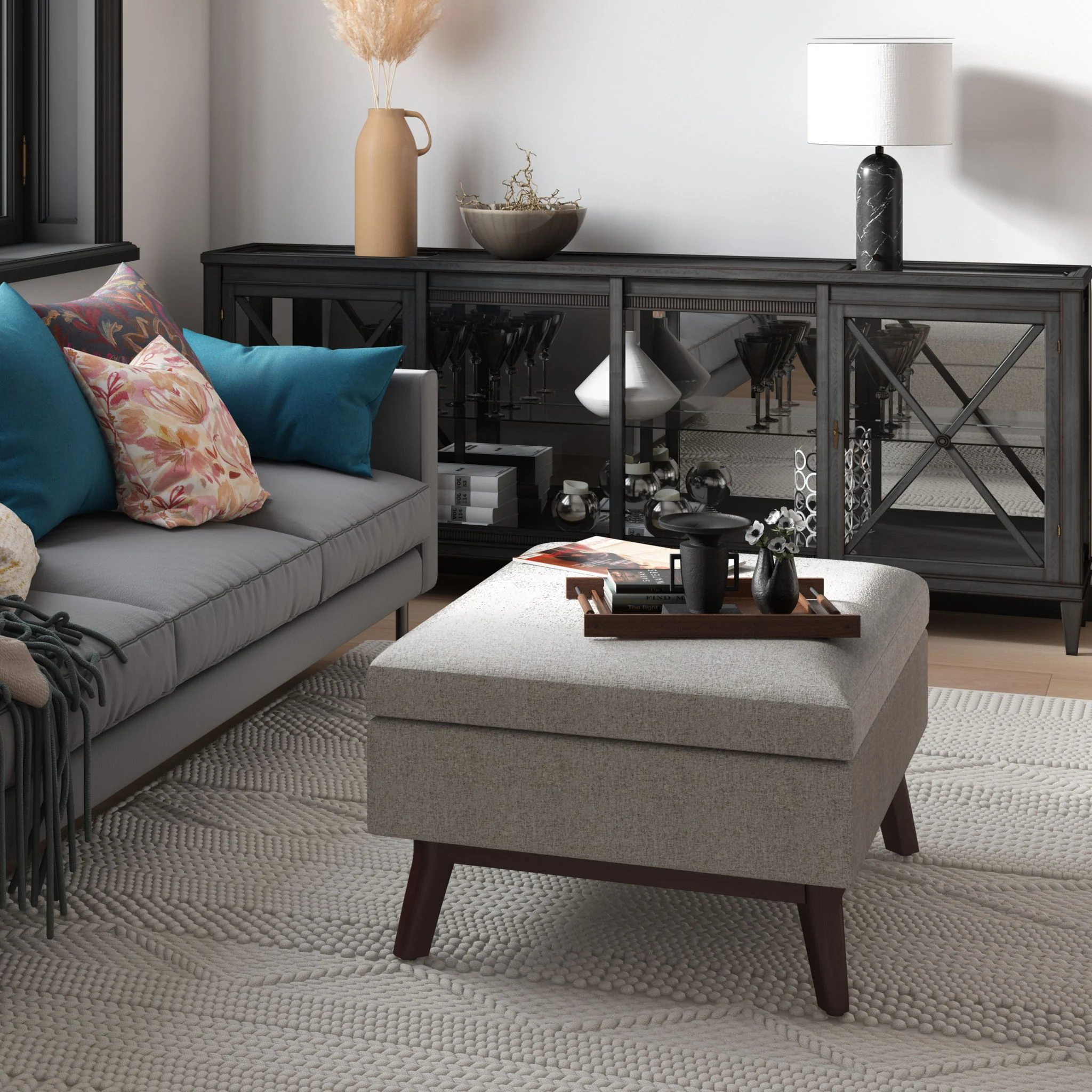 Owen - Upholstered Rectangular Storage Ottoman - Image 71