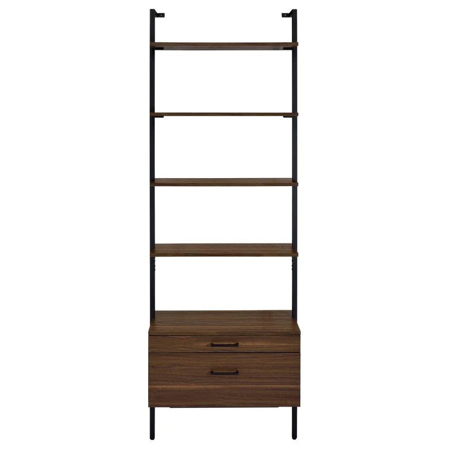 Owens - 3 Piece Wall Mounted Bookshelf Set - Walnut - Image 5