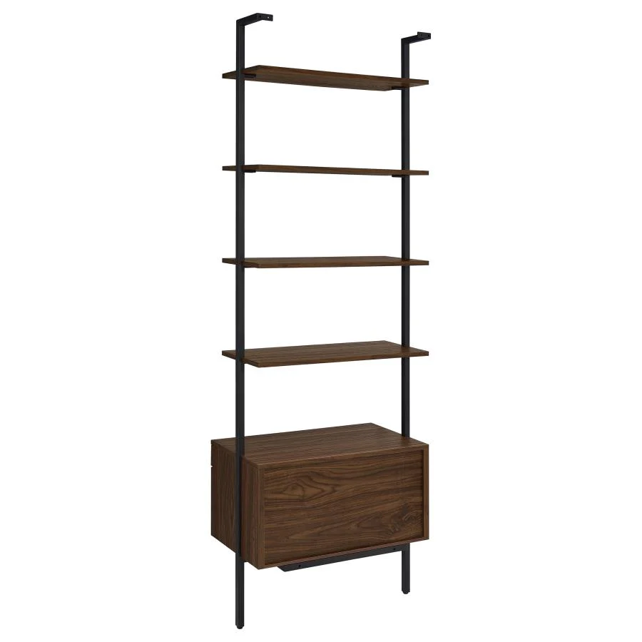 Owens - 3 Piece Wall Mounted Bookshelf Set - Walnut - Image 8