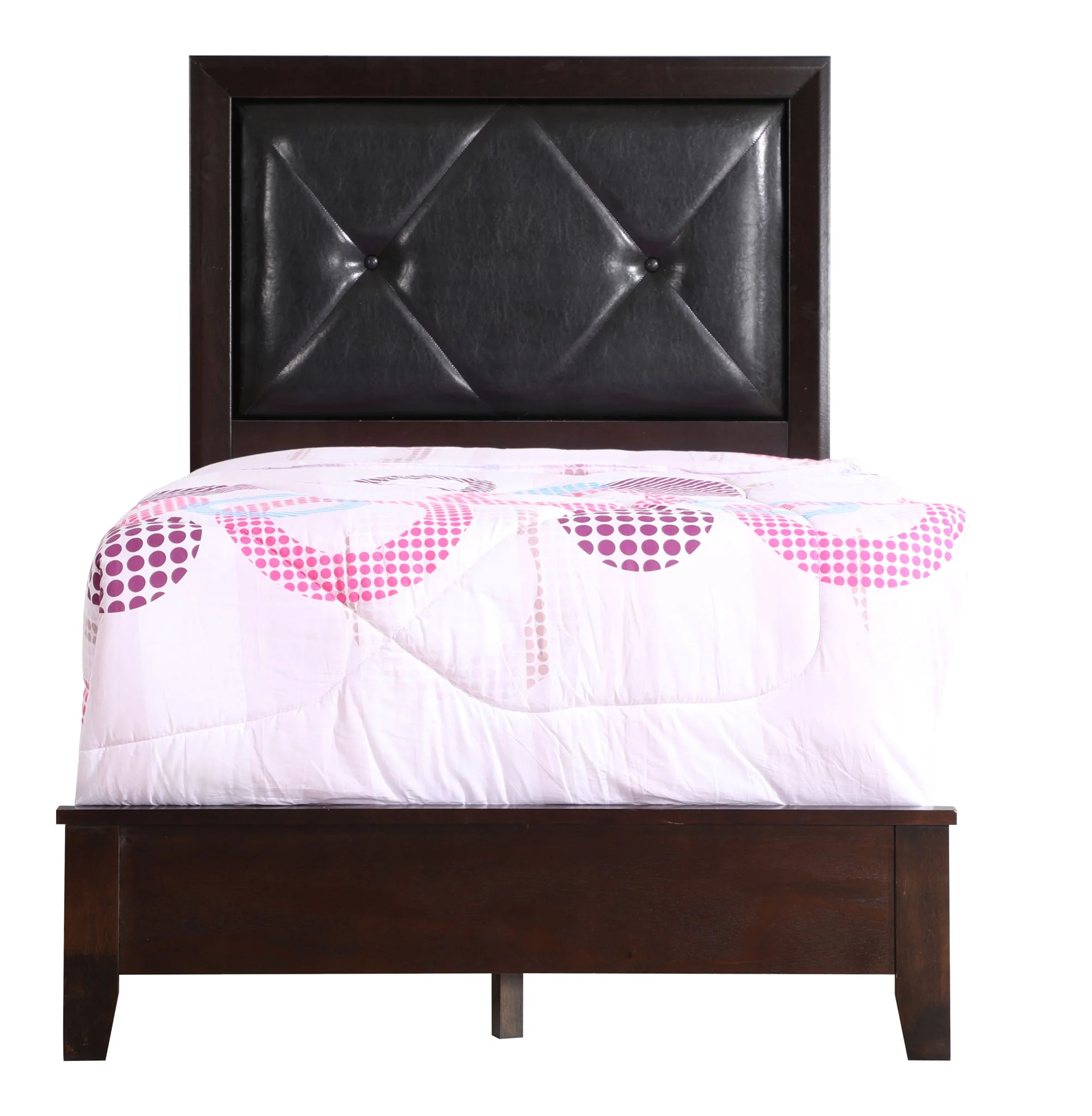 Padded Headboard Bed - Image 36