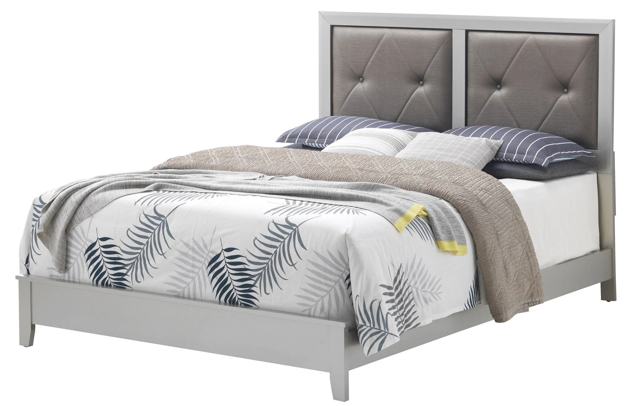 Padded Headboard Bed - Image 5