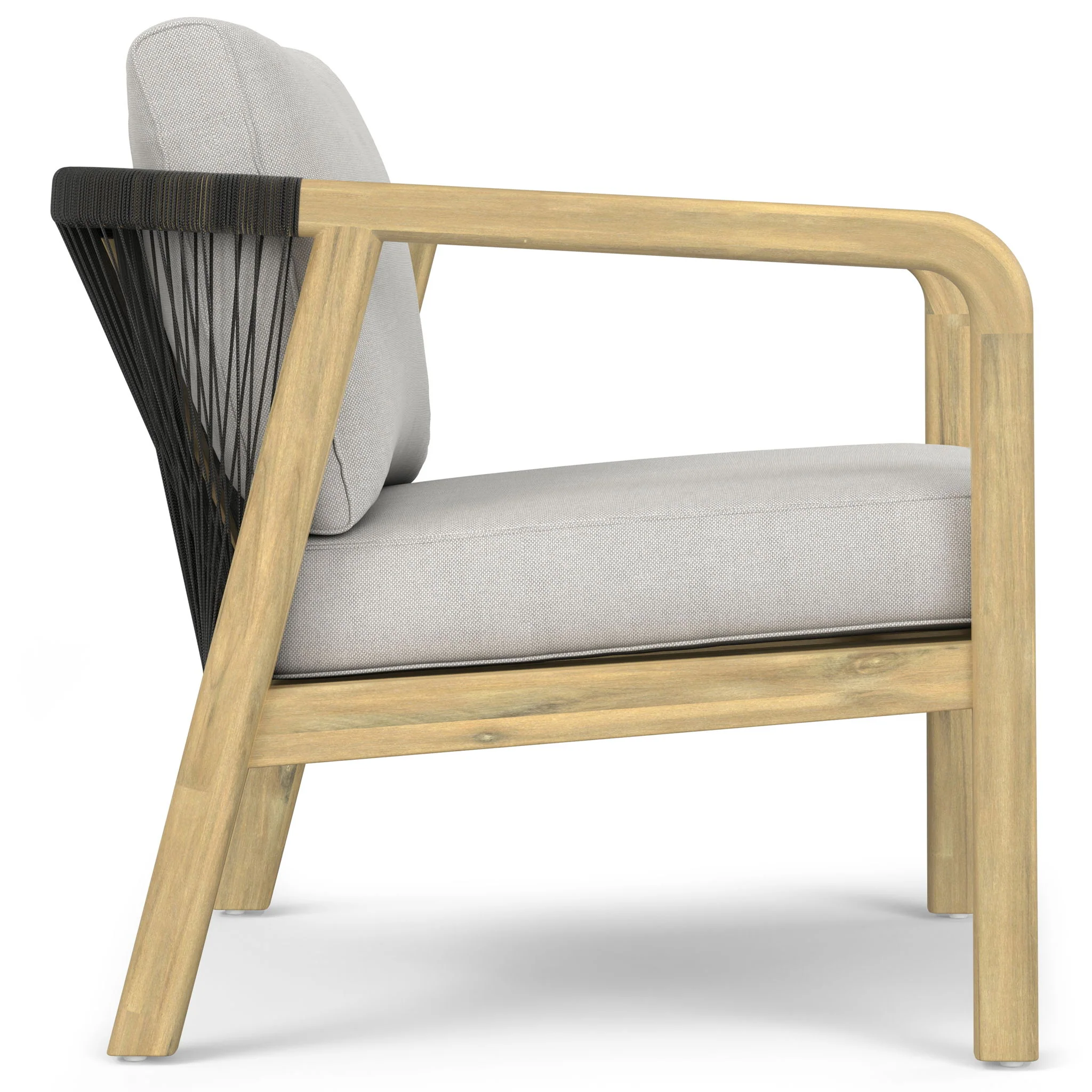 Palmetto - Outdoor Conversation Chair (Set of 2) - Stone Gray - Image 2