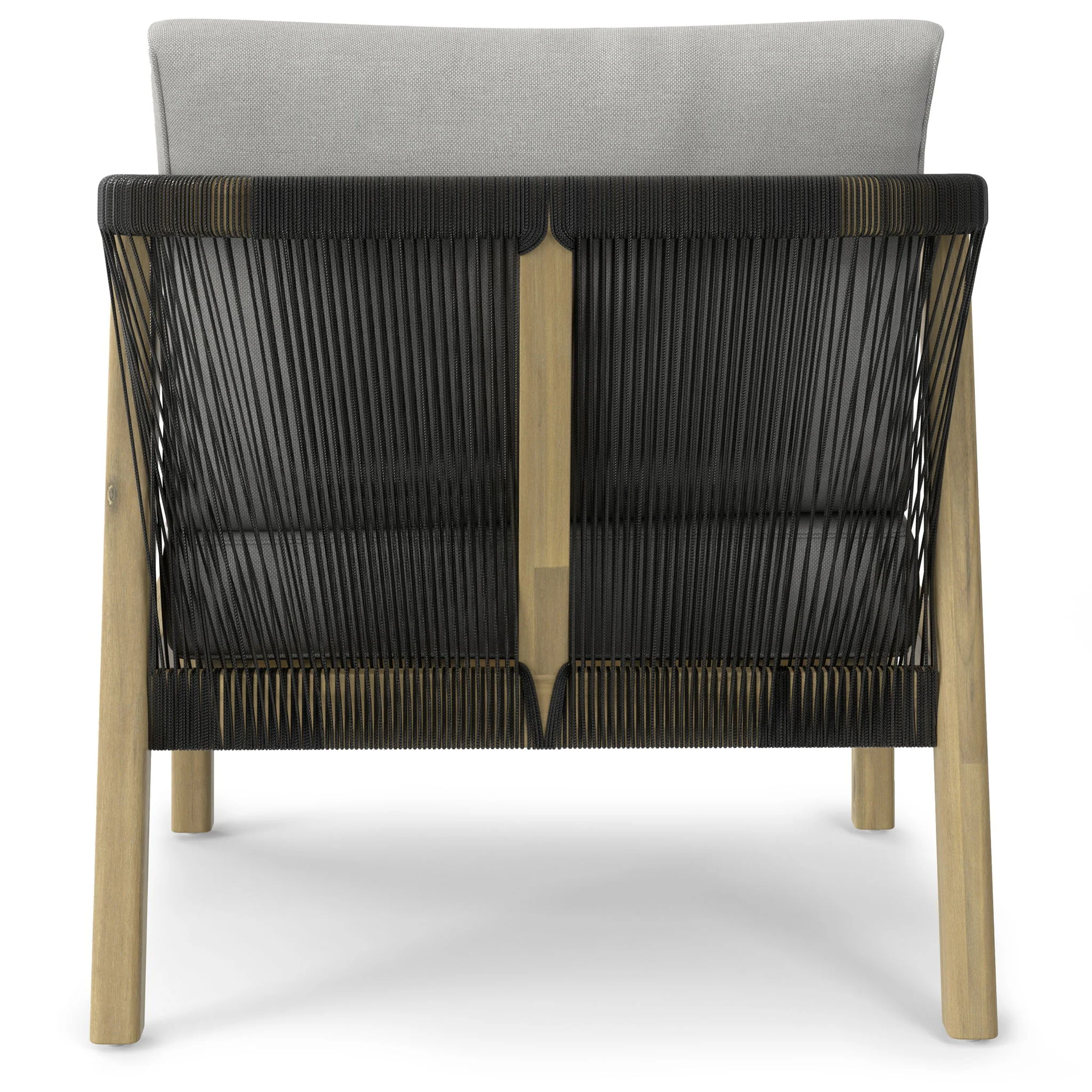 Palmetto - Outdoor Conversation Chair (Set of 2) - Stone Gray - Image 3