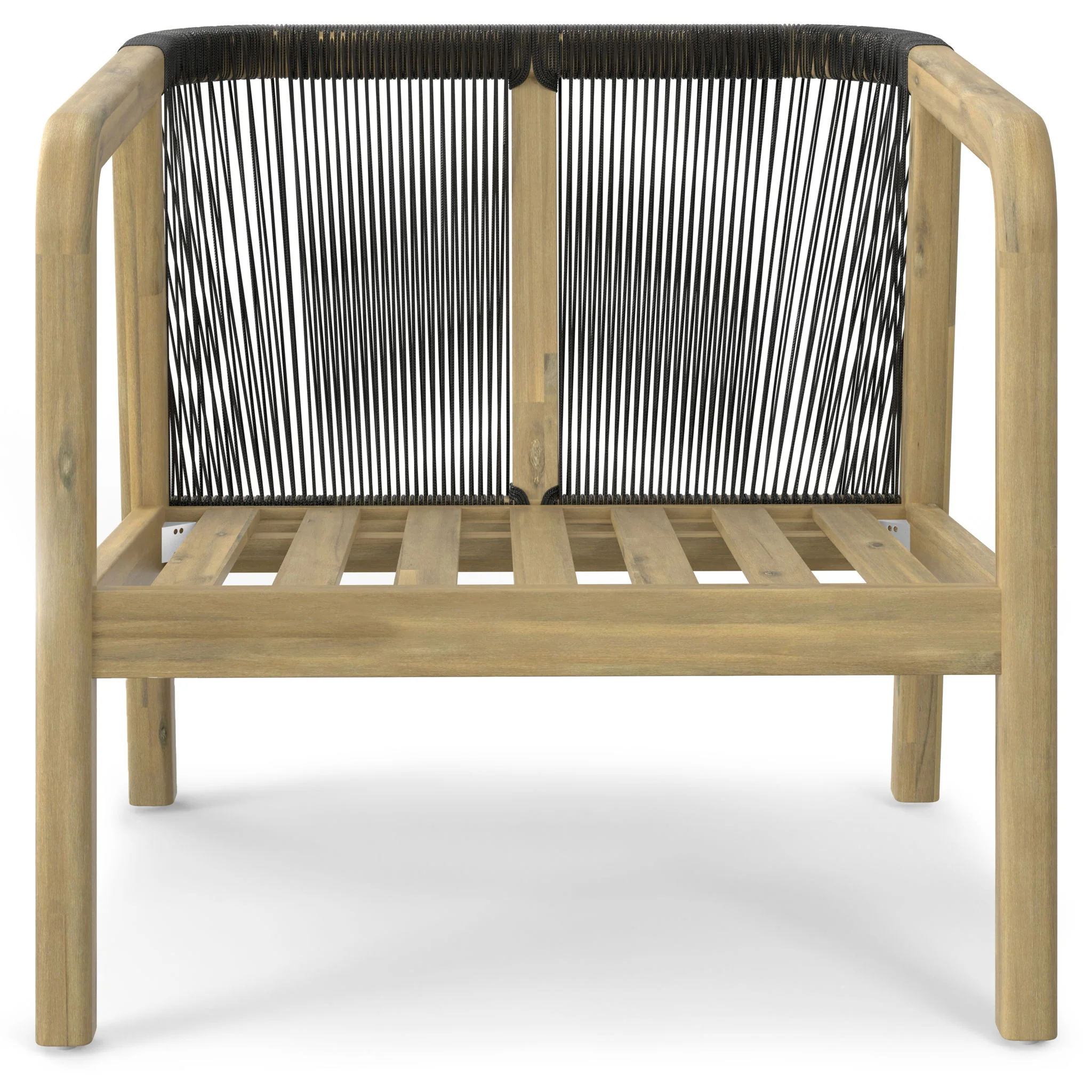 Palmetto - Outdoor Conversation Chair (Set of 2) - Stone Gray - Image 4
