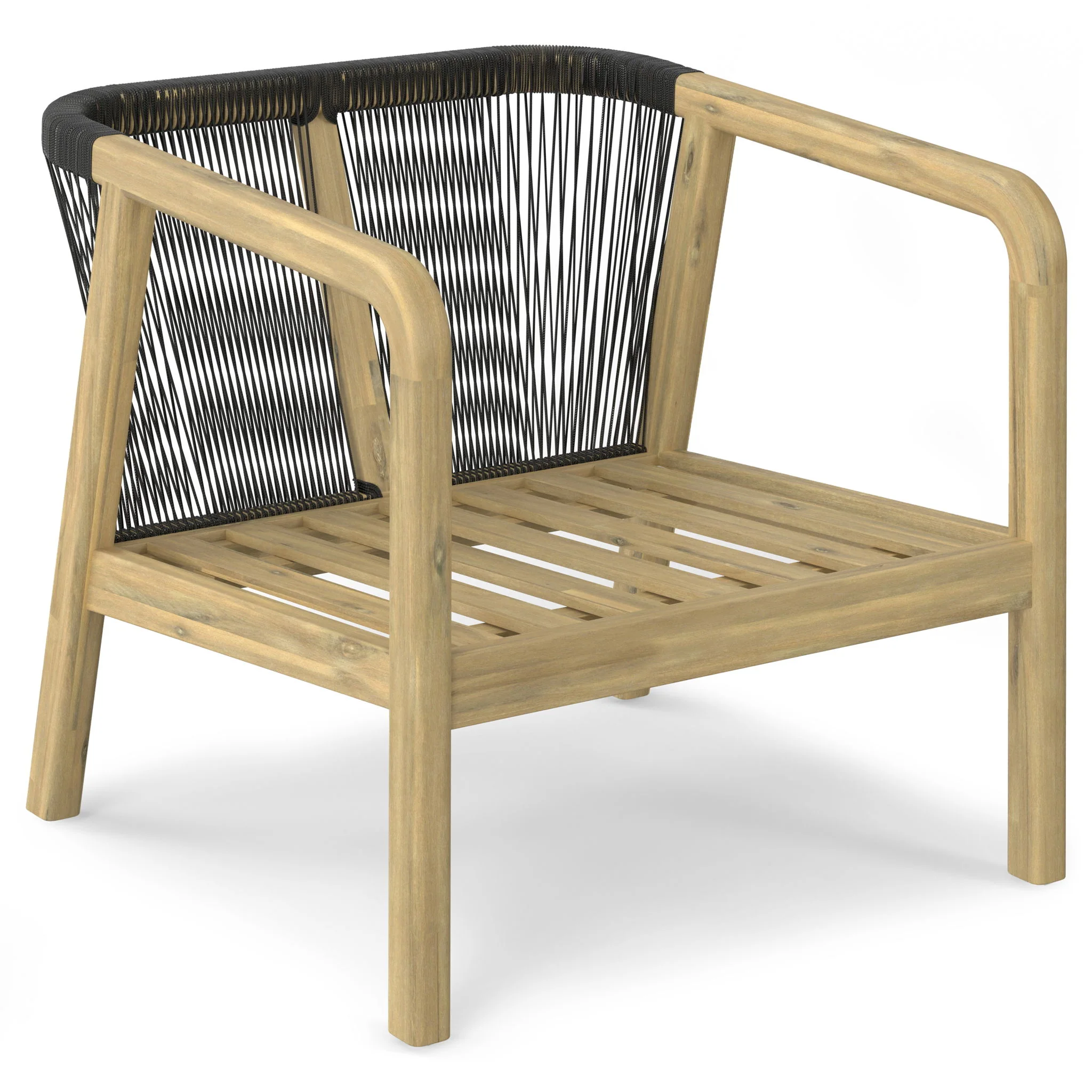 Palmetto - Outdoor Conversation Chair (Set of 2) - Stone Gray - Image 5