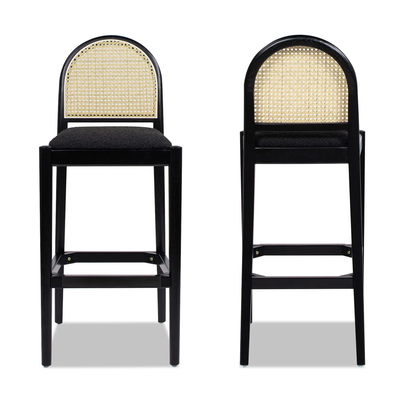 Panama - Curved Back Cane Bar Stool (Set of 2) - Image 12