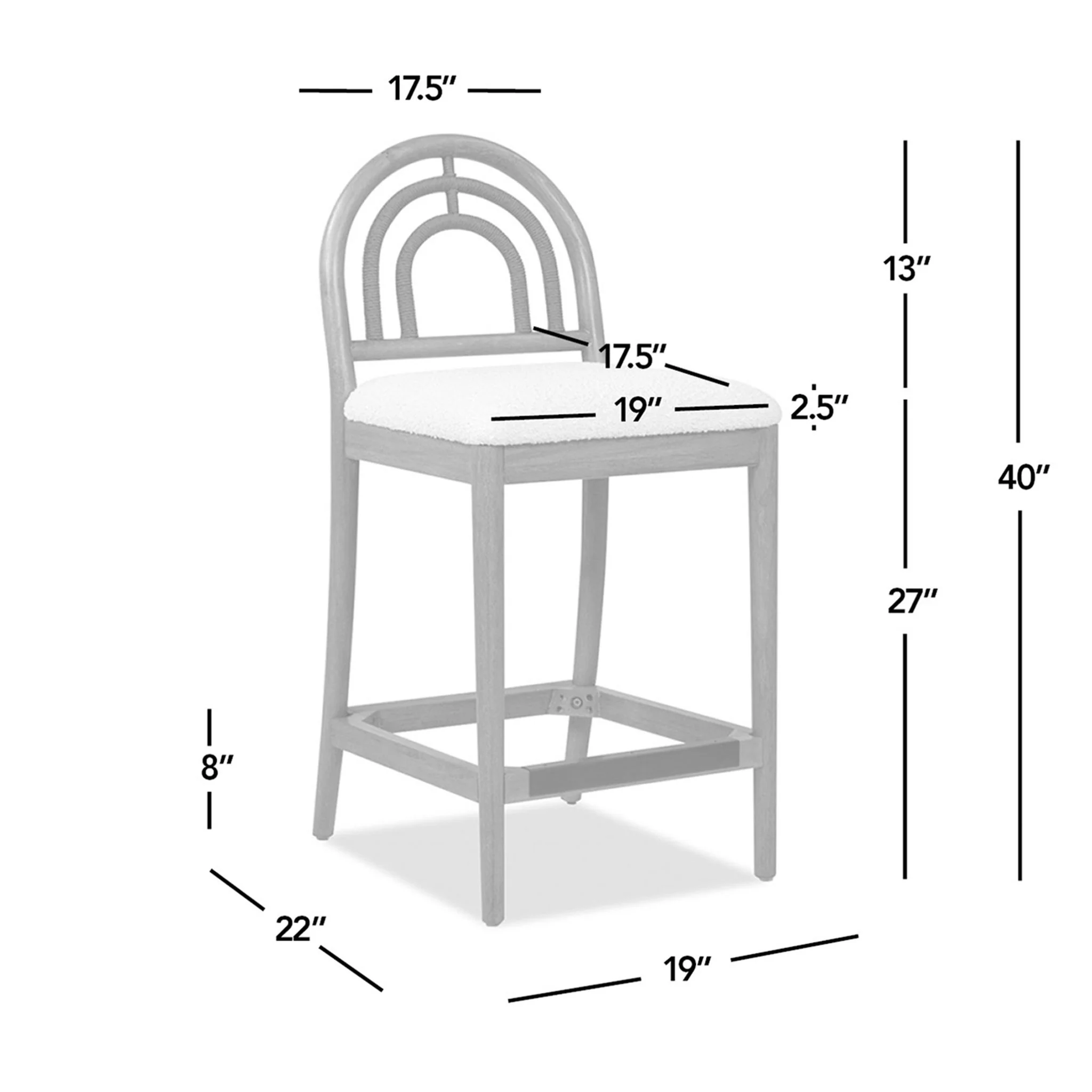 Panama - Curved Back Cane Bar Stool (Set of 2) - Image 13