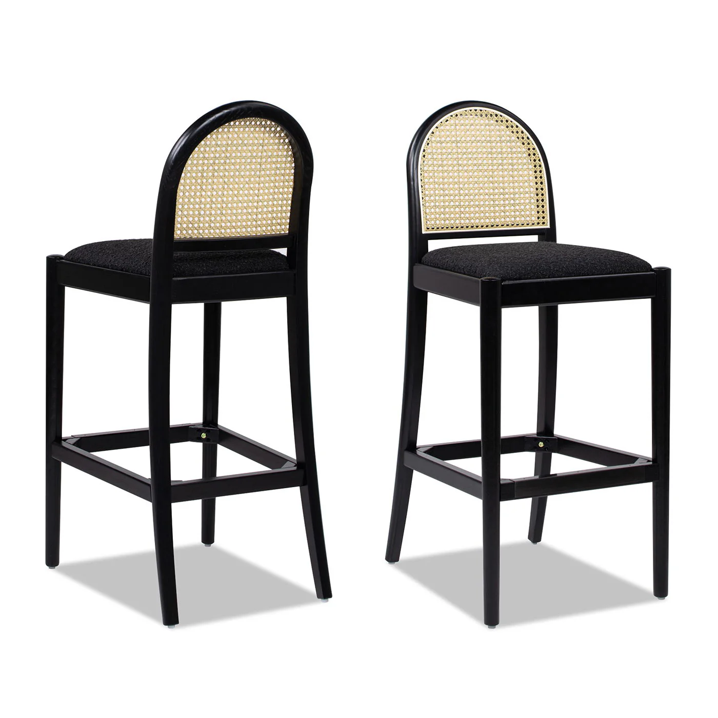 Panama - Curved Back Cane Bar Stool (Set of 2) - Image 14