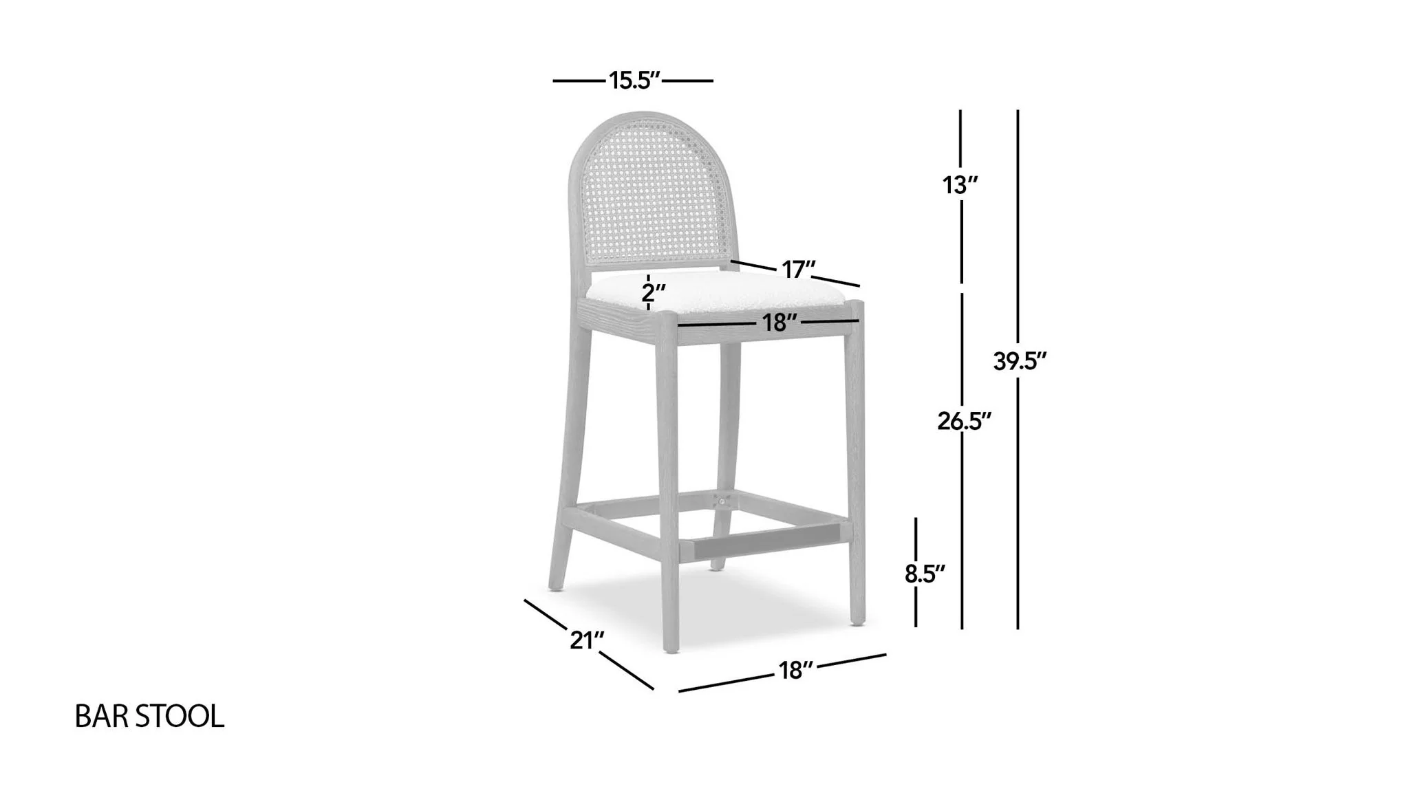 Panama - Curved Back Cane Counter Stool (Set of 2) - Image 19