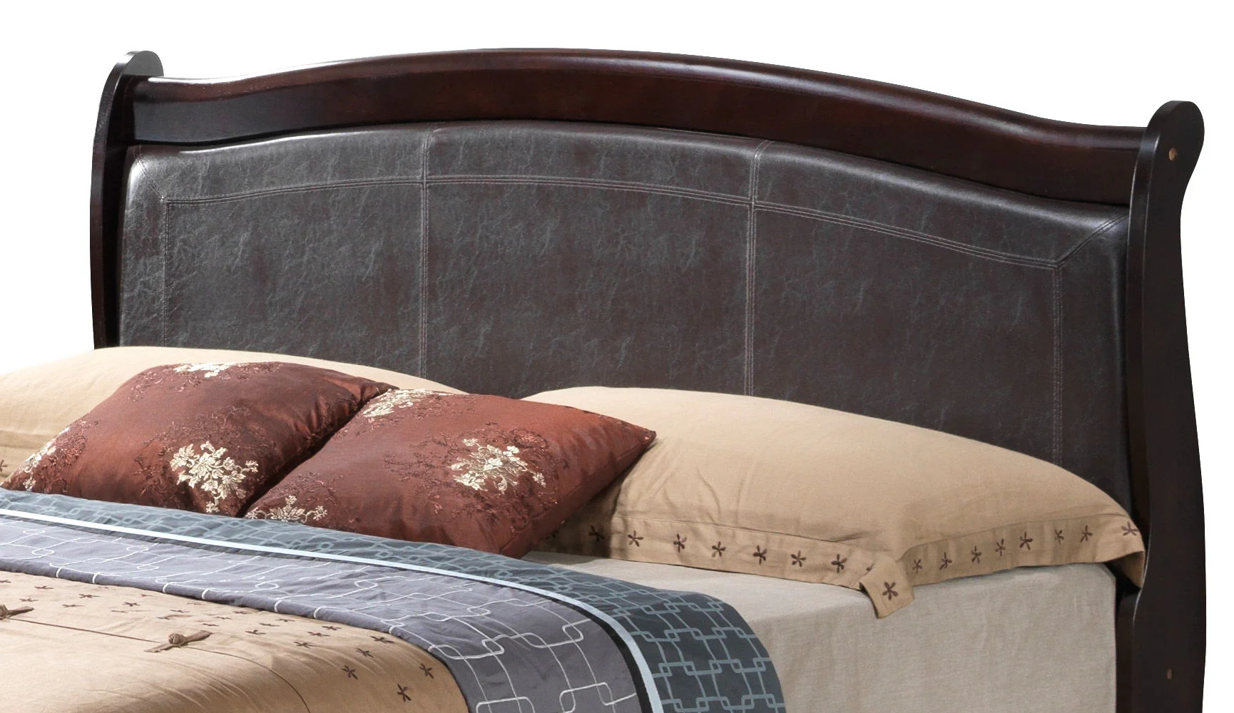Panel Sleigh Bed Elegantly Crafted - Image 16