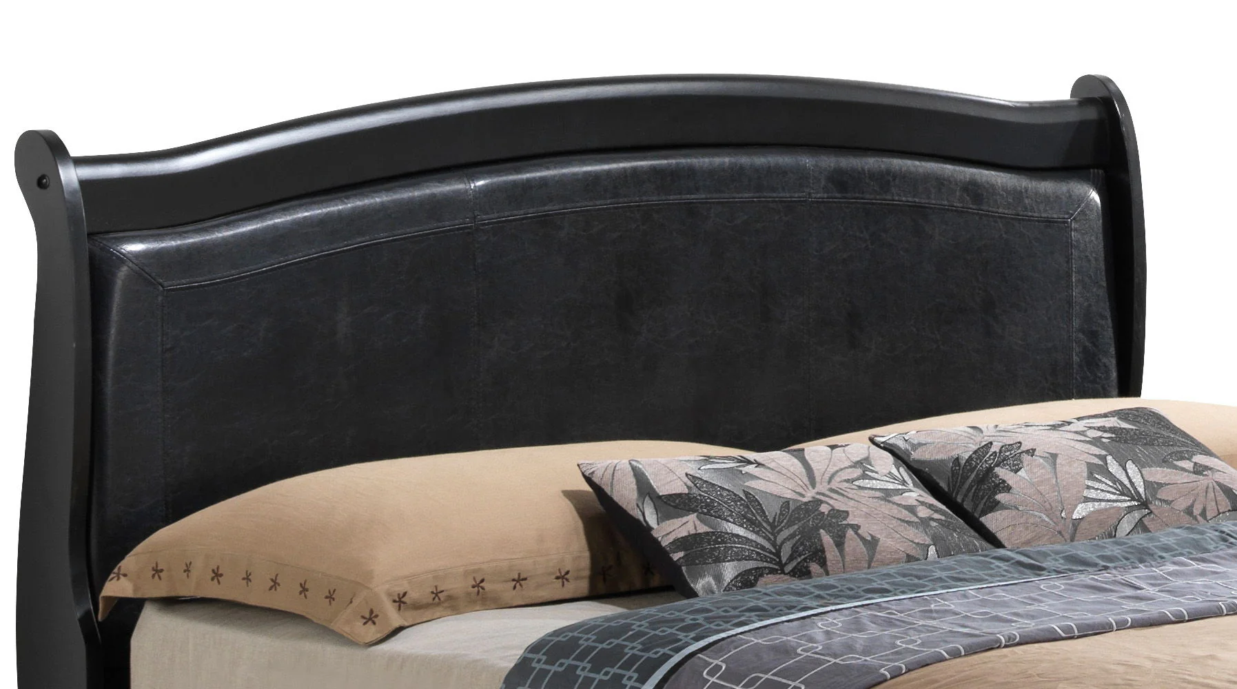 Panel Sleigh Bed Elegantly Crafted - Image 31