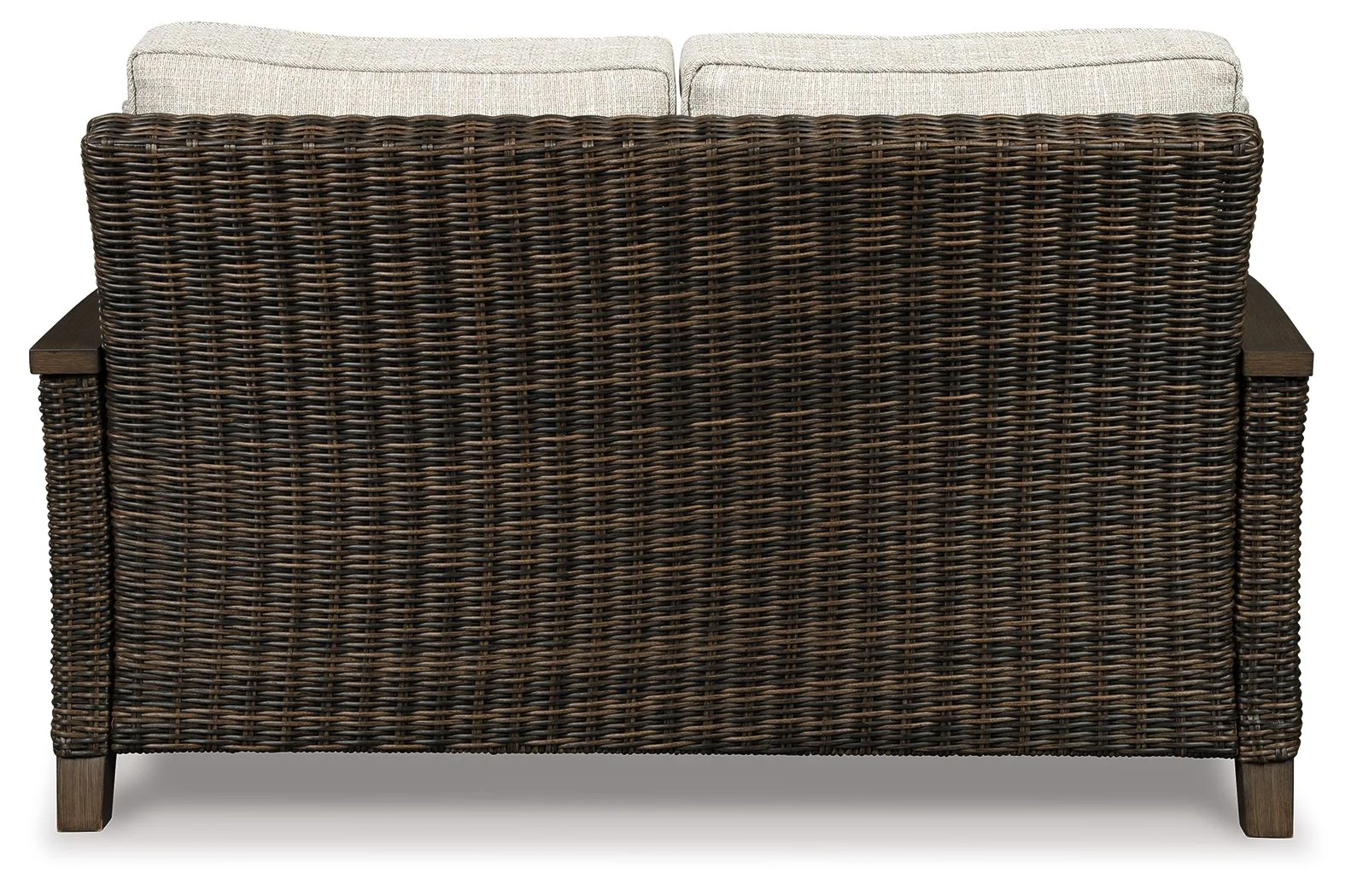 Paradise Trail - Loveseat w/Cushion - Medium Brown - Image 2