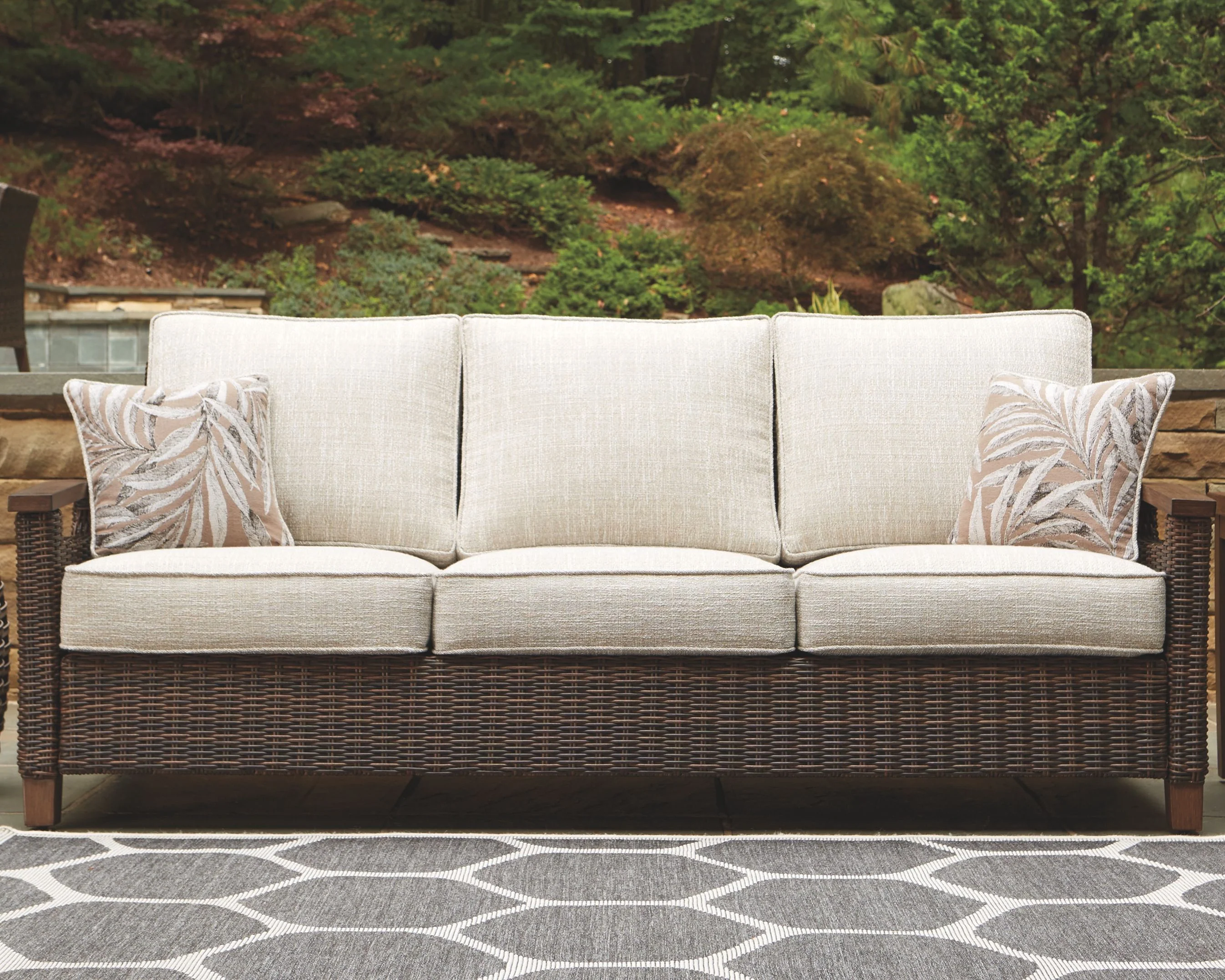 Paradise Trail - Sofa with Cushion - Medium Brown - Image 10