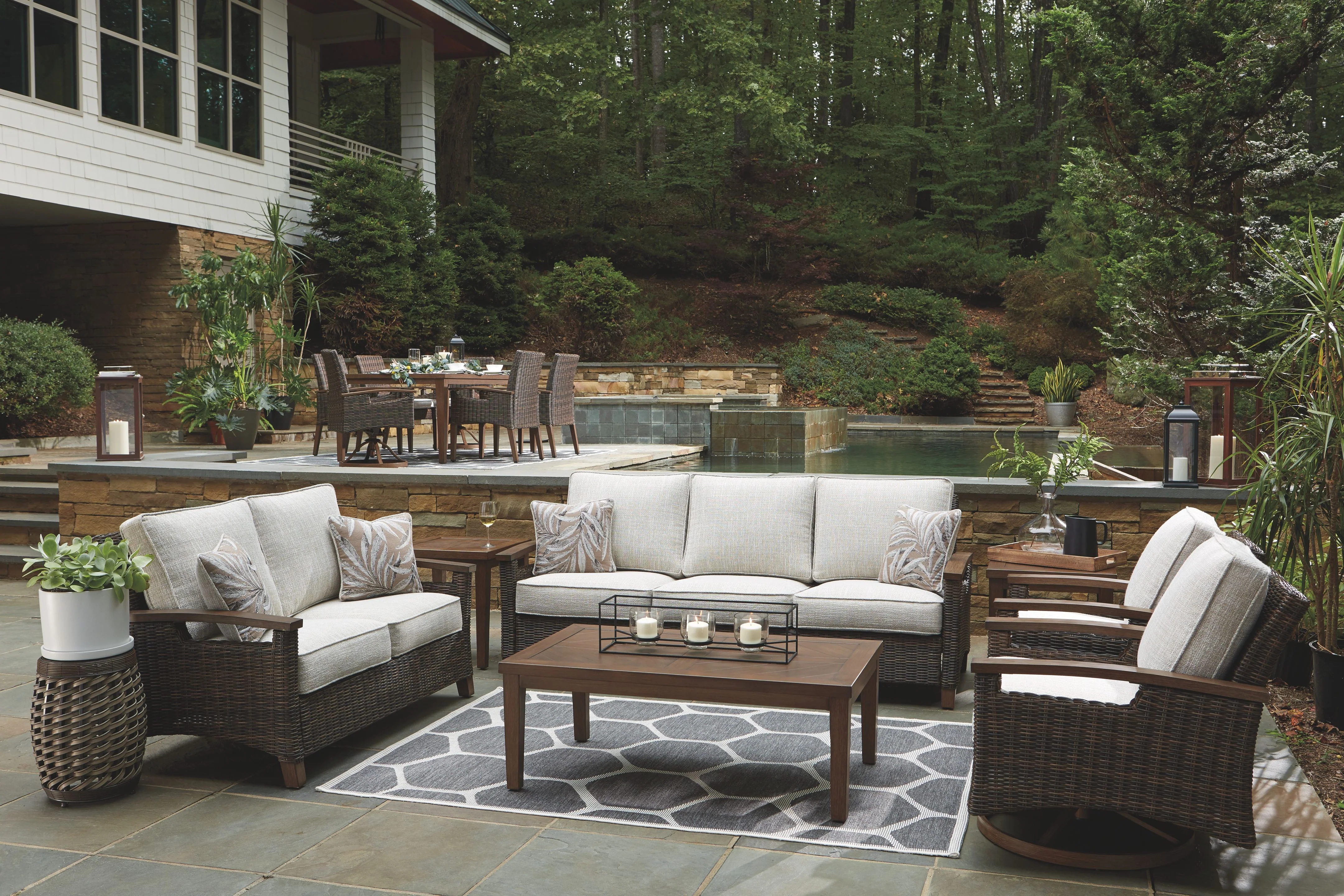 Paradise Trail - Sofa with Cushion - Medium Brown - Image 11