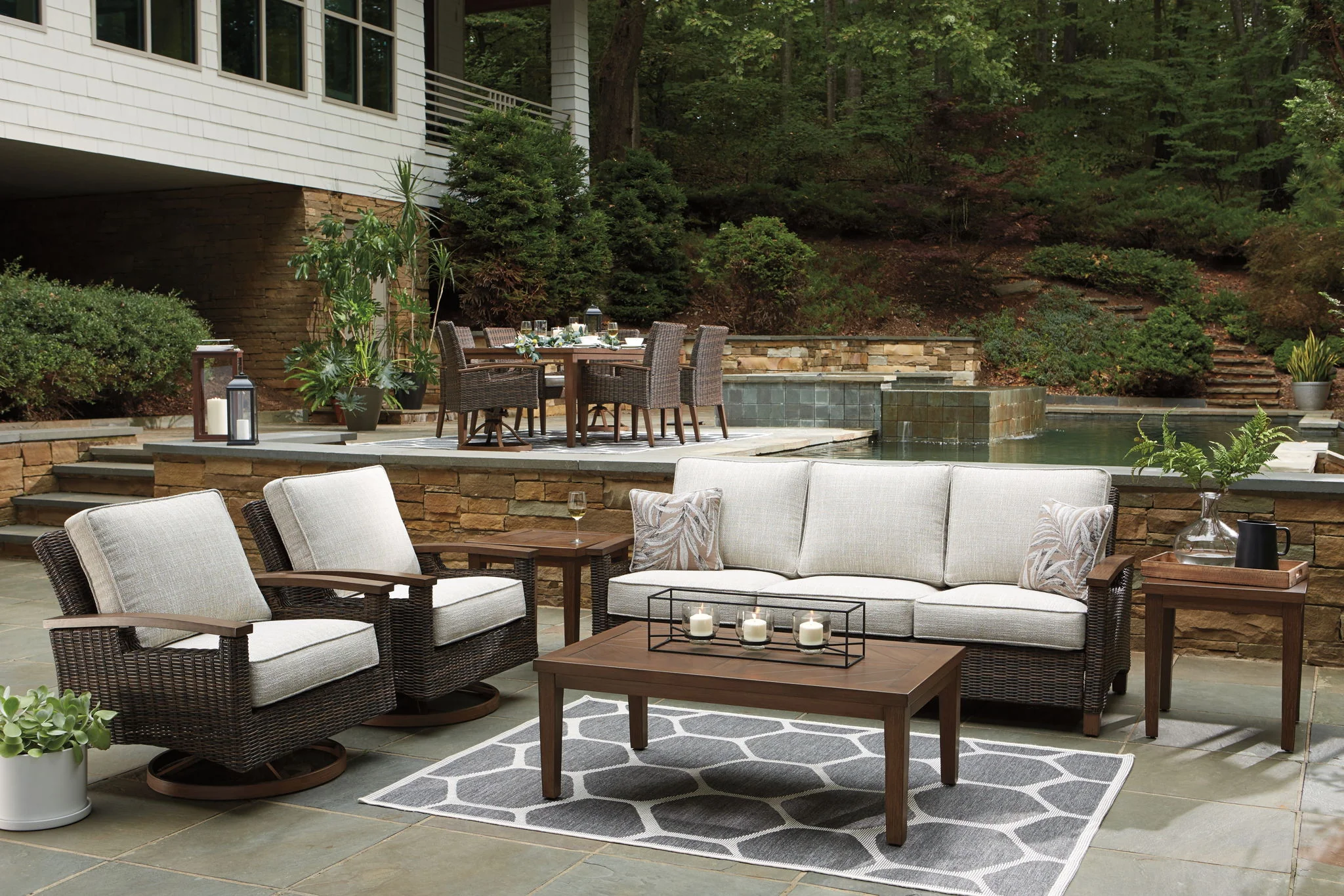 Paradise Trail - Sofa with Cushion - Medium Brown - Image 12