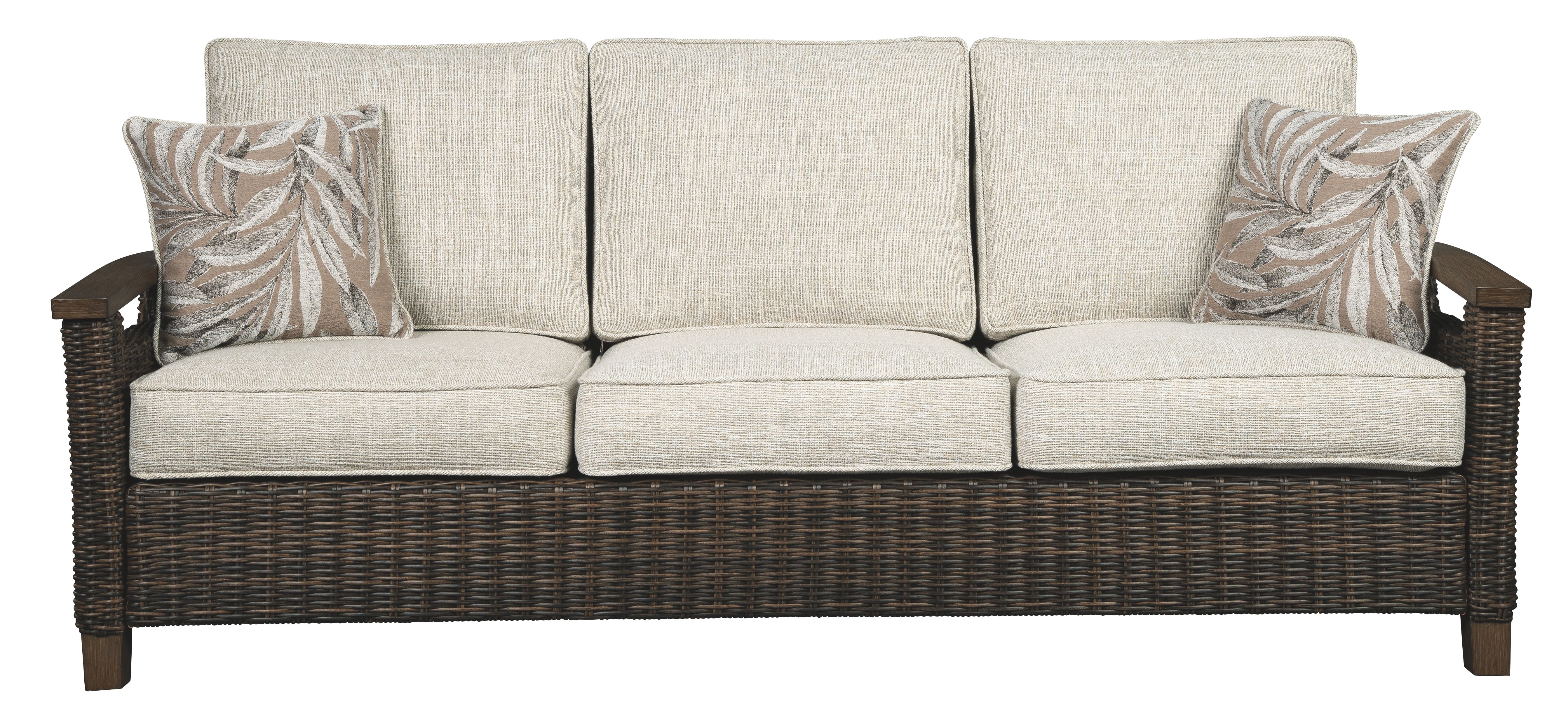 Paradise Trail - Sofa with Cushion - Medium Brown - Image 4