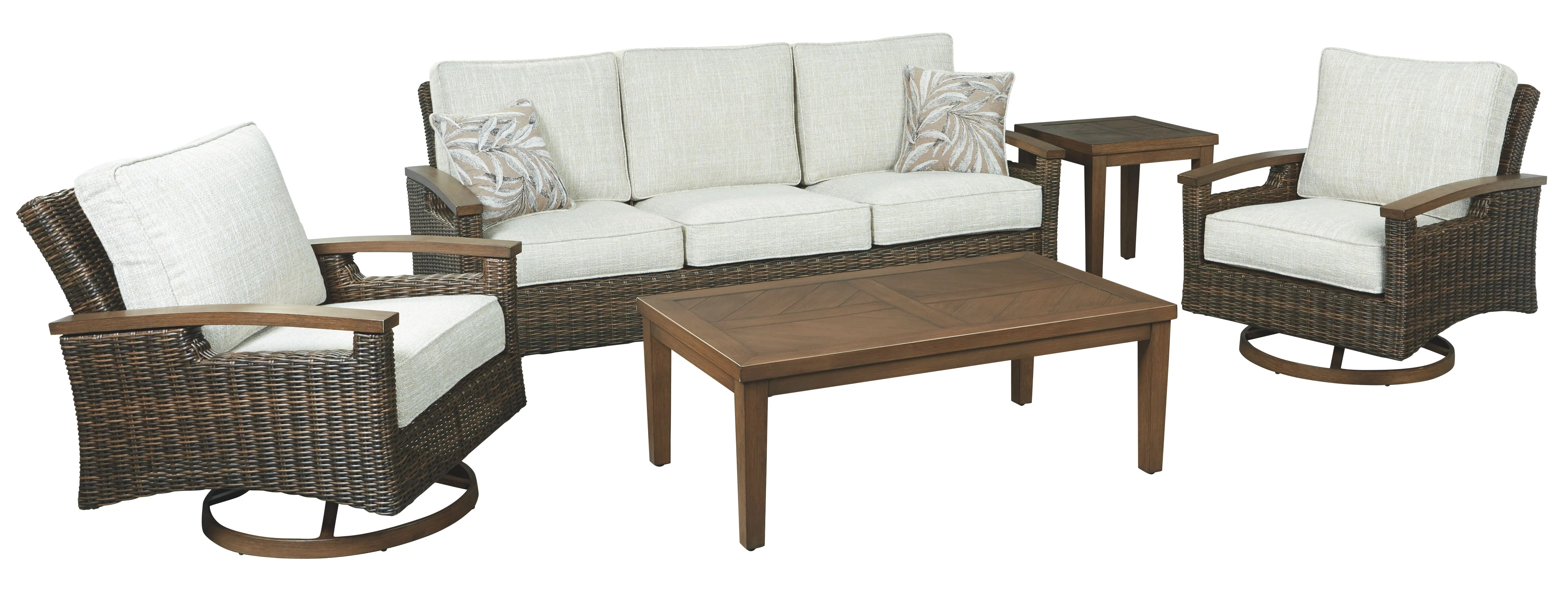 Paradise Trail - Sofa with Cushion - Medium Brown - Image 5