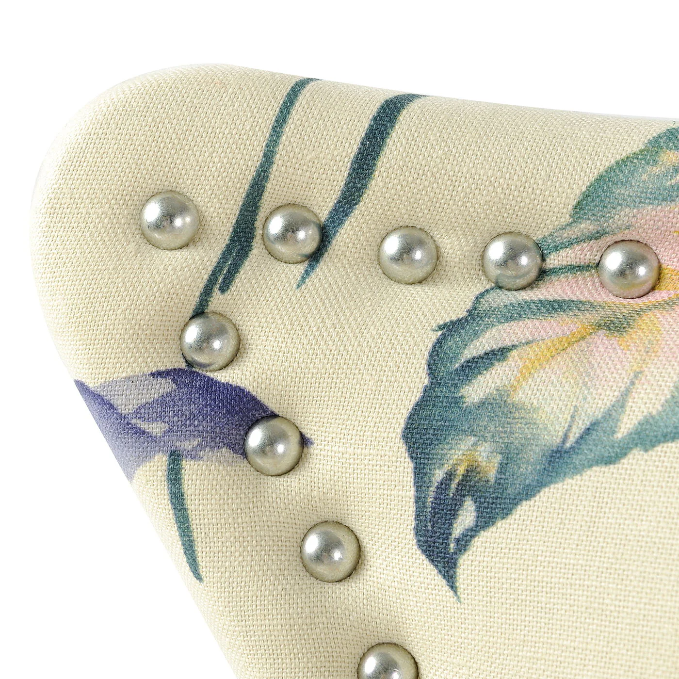 Paradise - Upholstered Accent Chair Printed On - Off-White Floral - Image 4