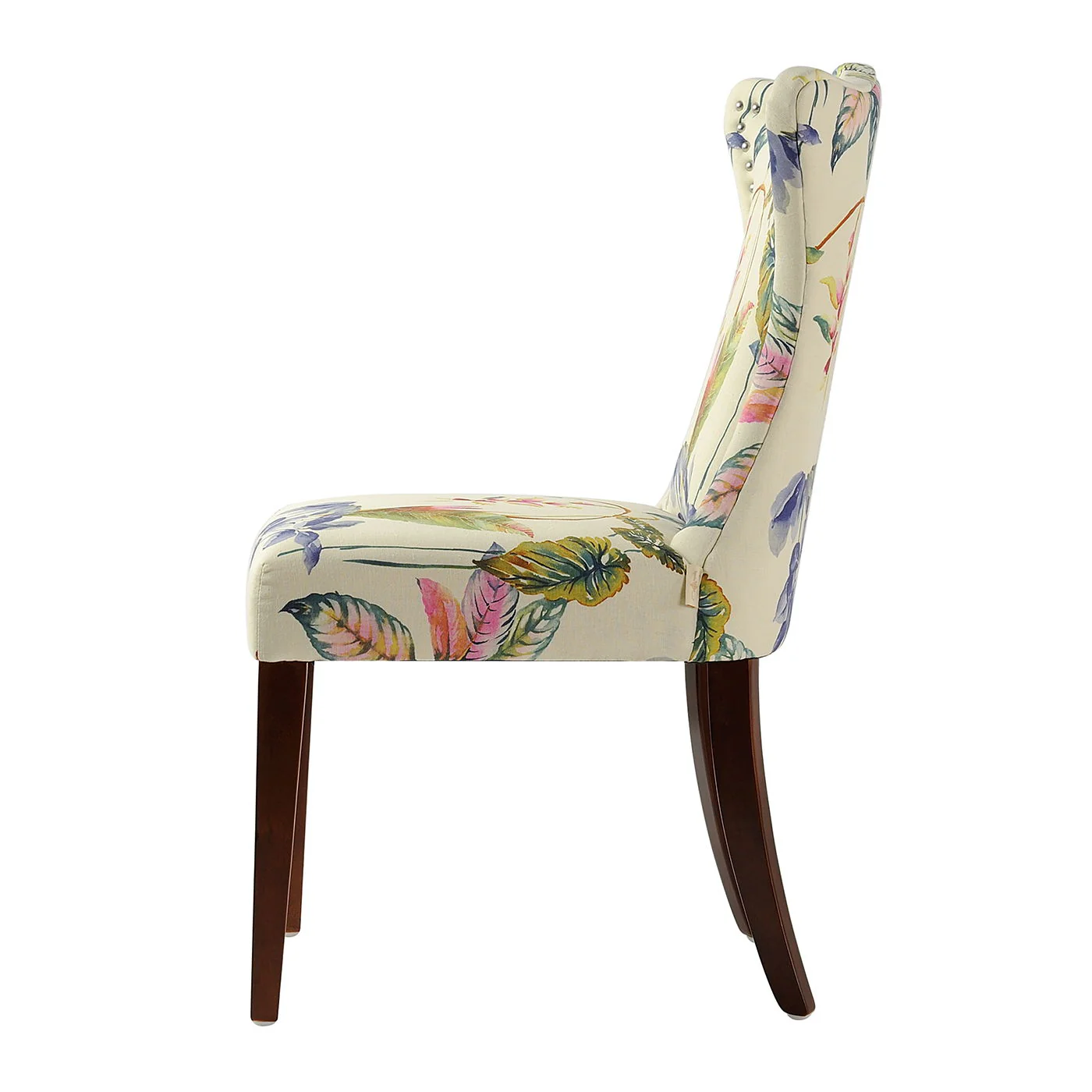 Paradise - Upholstered Accent Chair Printed On - Off-White Floral - Image 6
