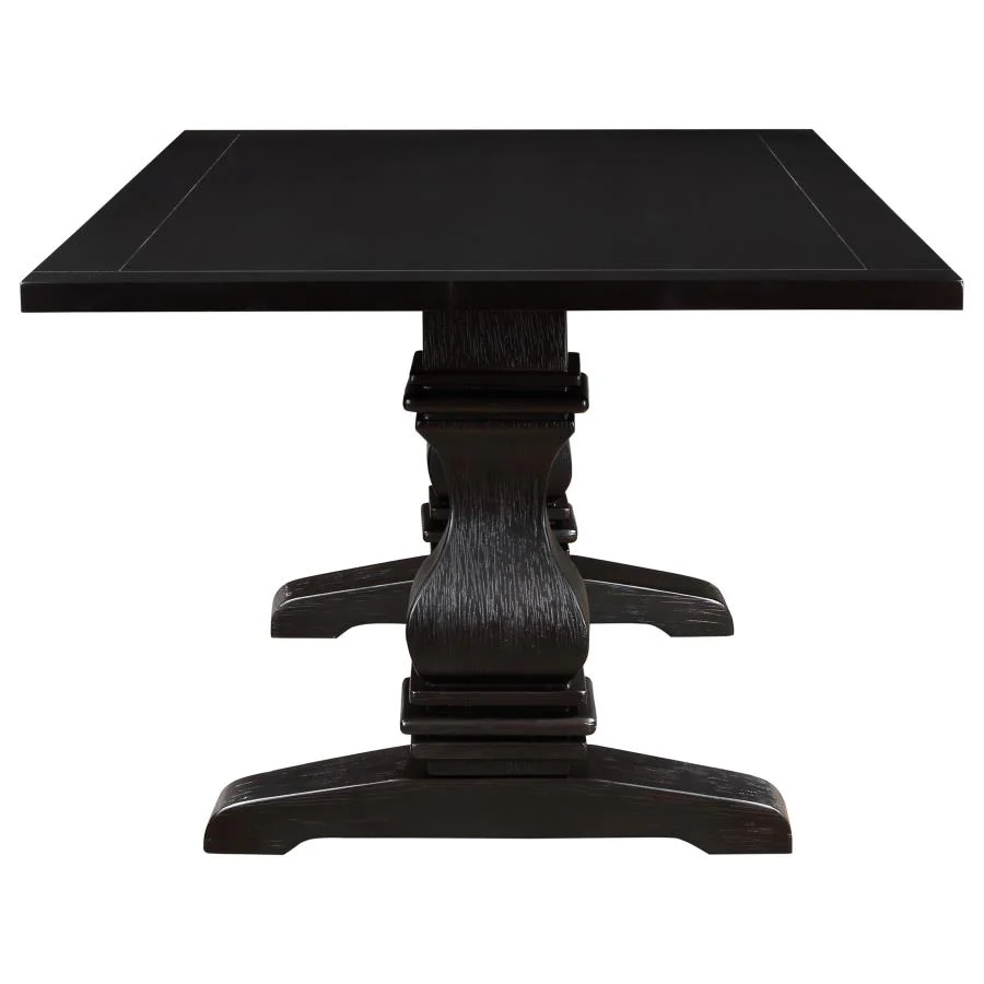 Parkins Rectangular 86-inch Dining Table Rustic Espresso - Image 3
