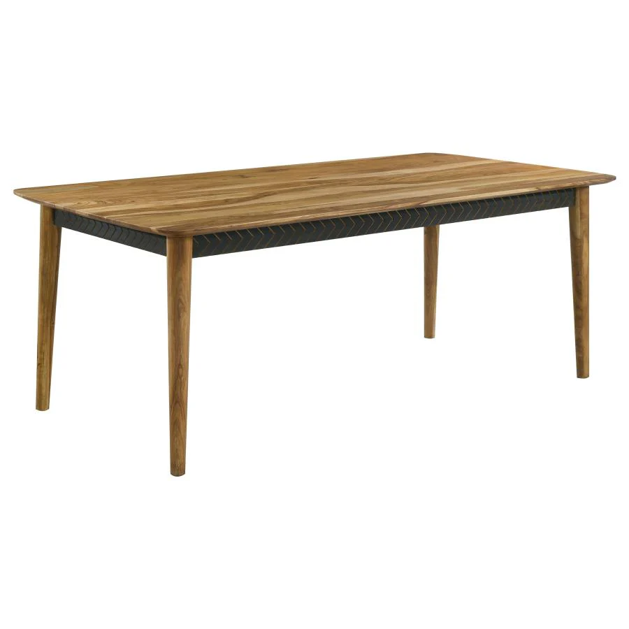 Partridge Dining Set Natural Sheesham and Espresso - Image 4